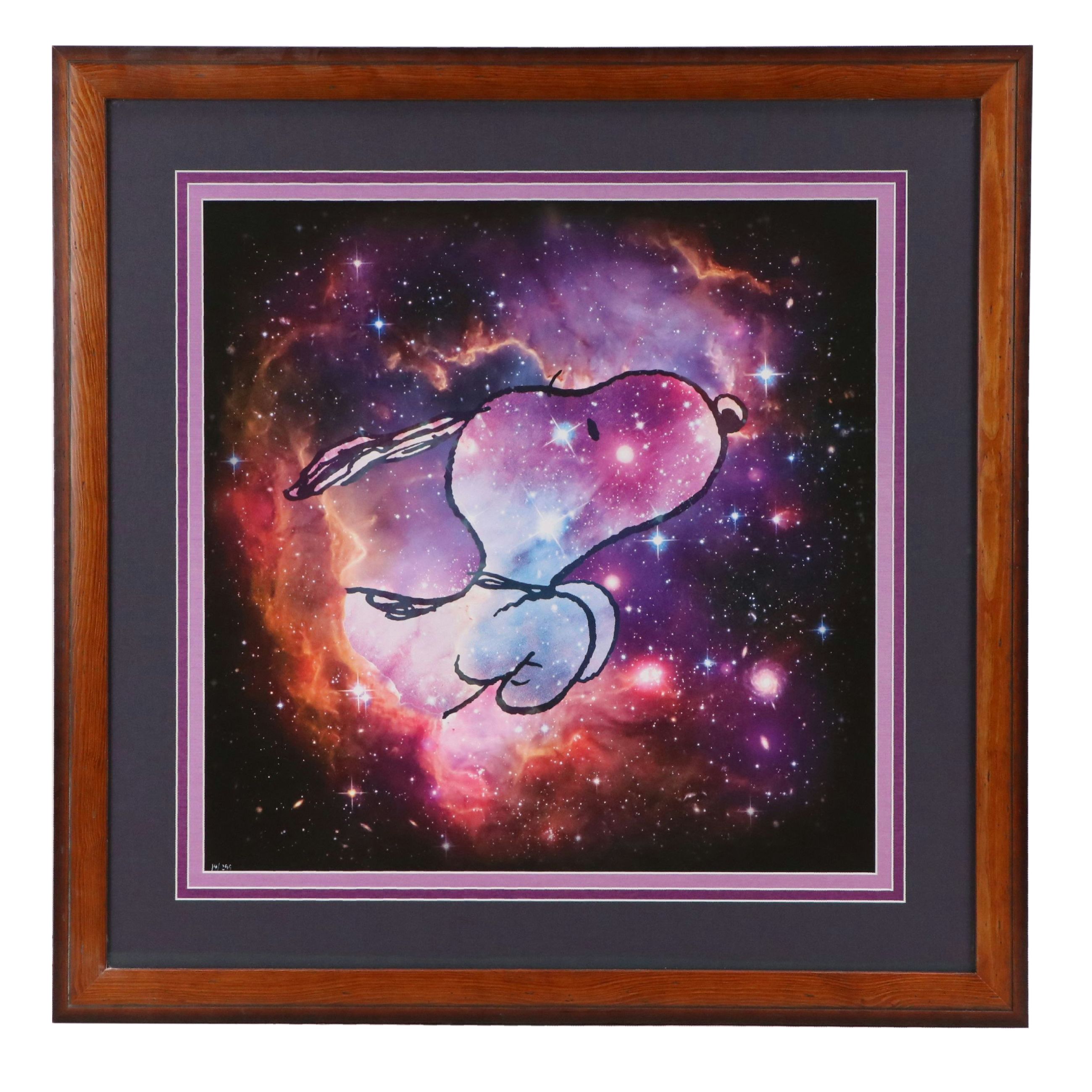 Peanuts Giclée "Reach for the Stars," Circa 2015