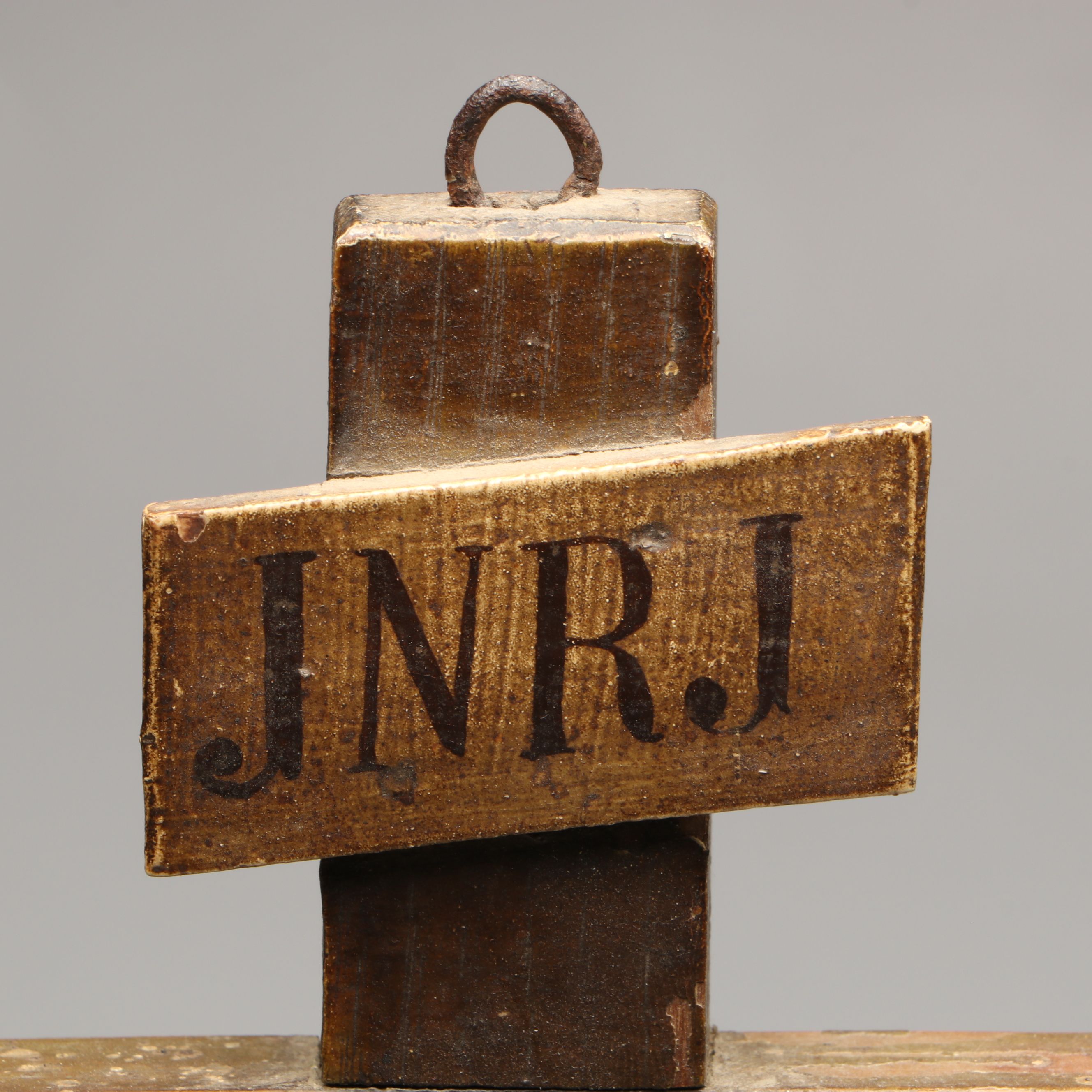 Antique Spanish Colonial Style Polychrome Wood Corpus Christi Crucifix