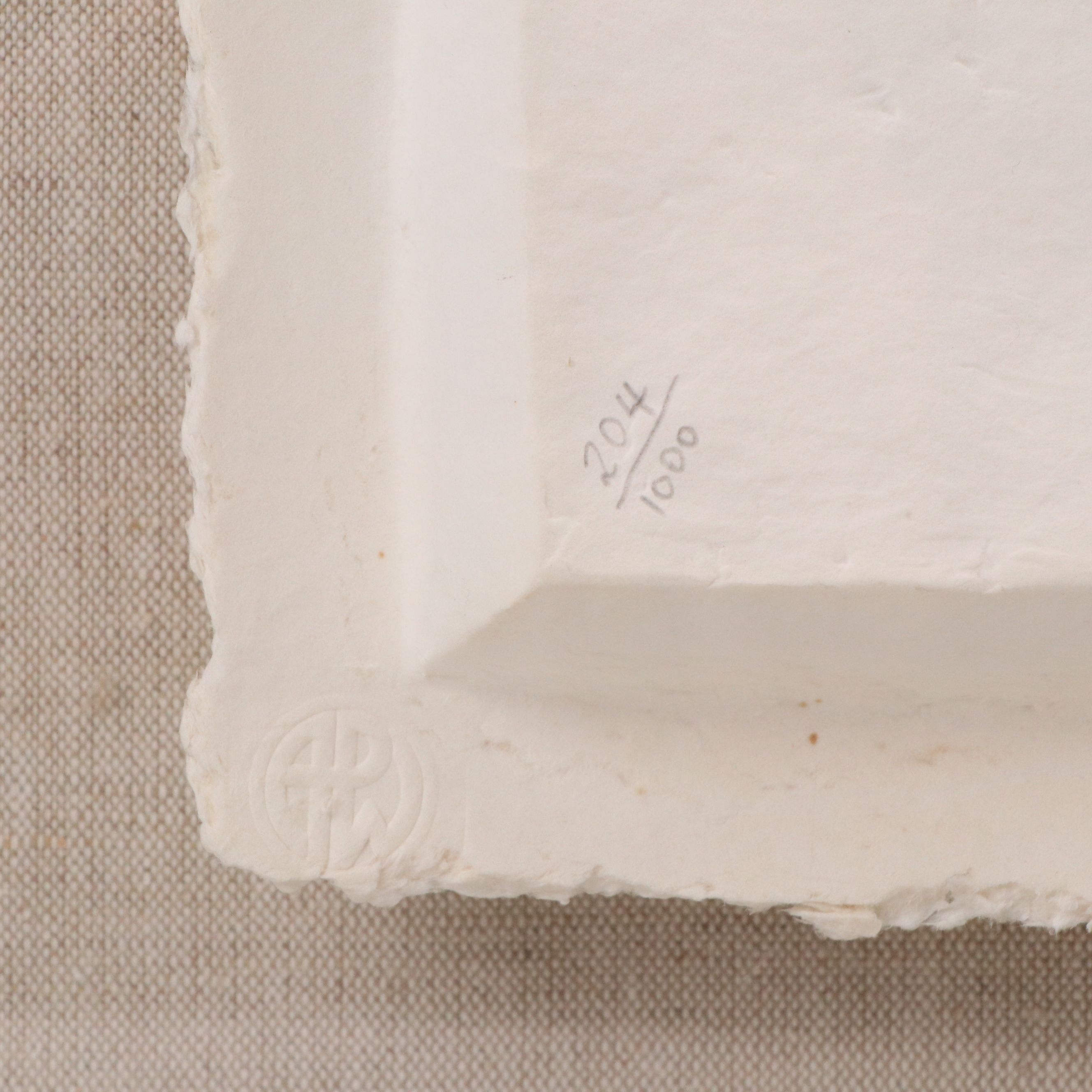 Harvey Edwards Cast Paper Relief Sculpture "Silent Shadow," Late 20th Century