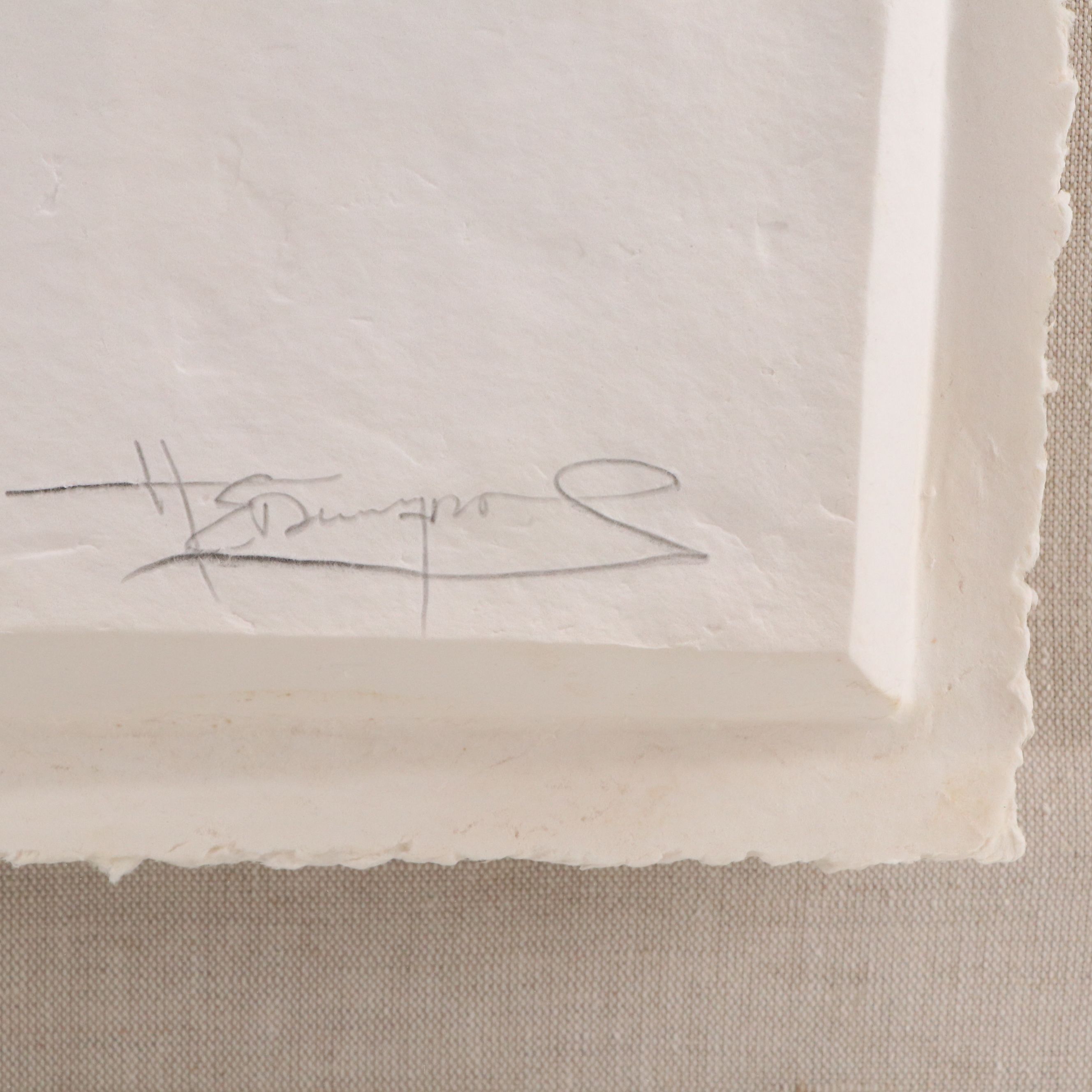 Harvey Edwards Cast Paper Relief Sculpture "Silent Shadow," Late 20th Century