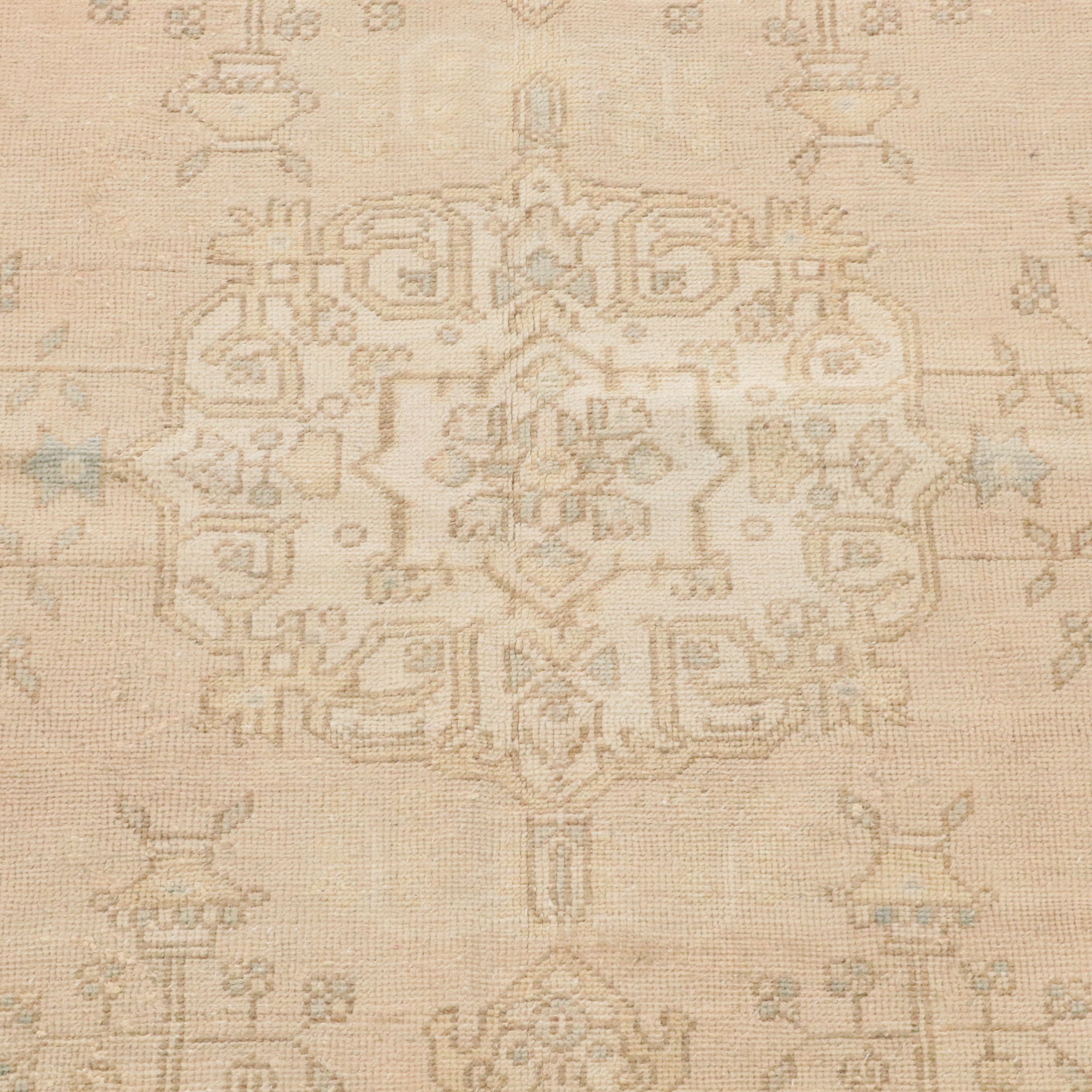 5'4 x 8'11 Hand-Knotted Turkish Oushak Area Rug