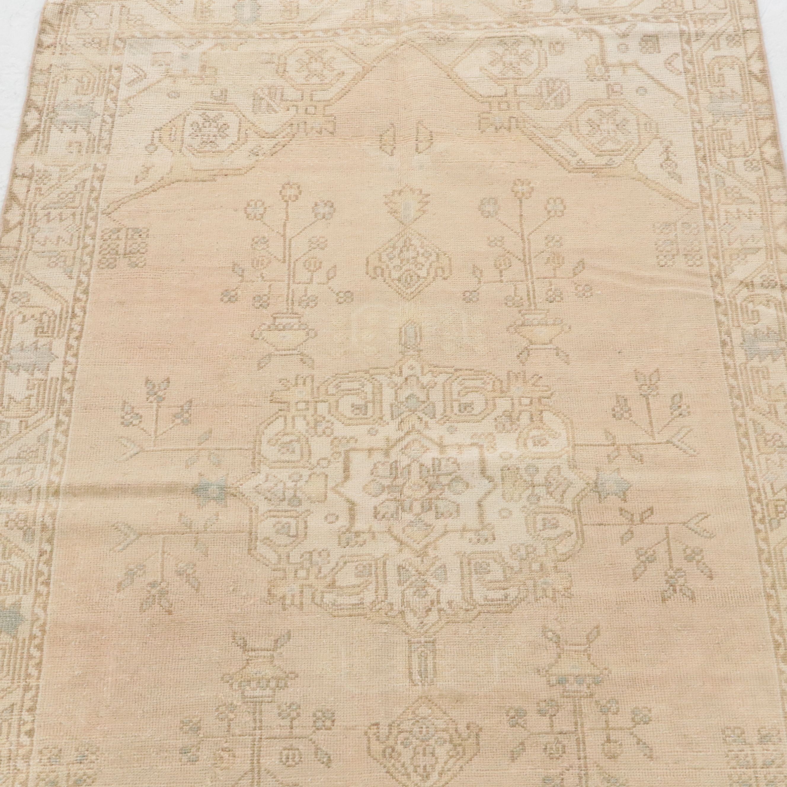 5'4 x 8'11 Hand-Knotted Turkish Oushak Area Rug