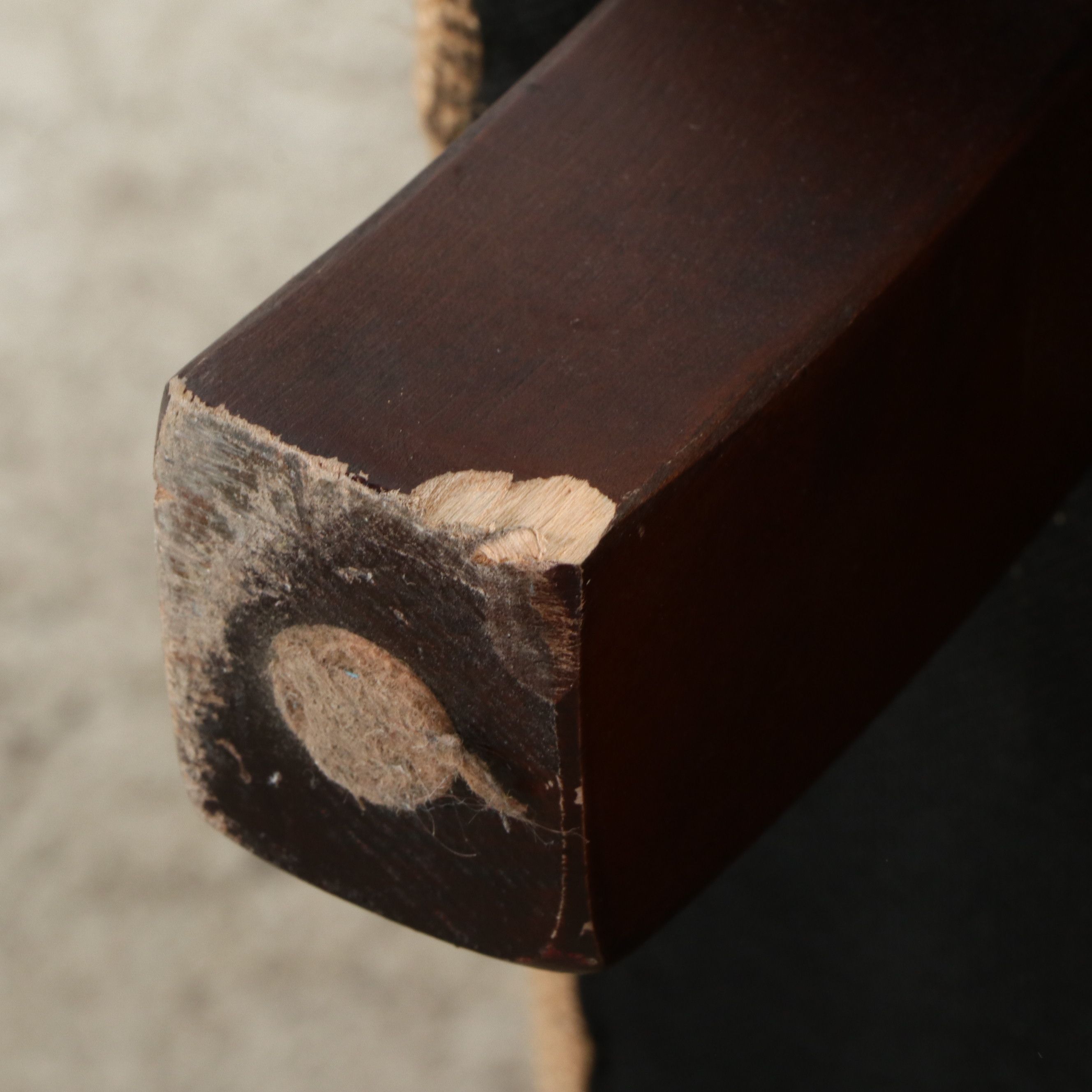 Contemporary French Script Upholstered Club Chair with Nailhead Trim