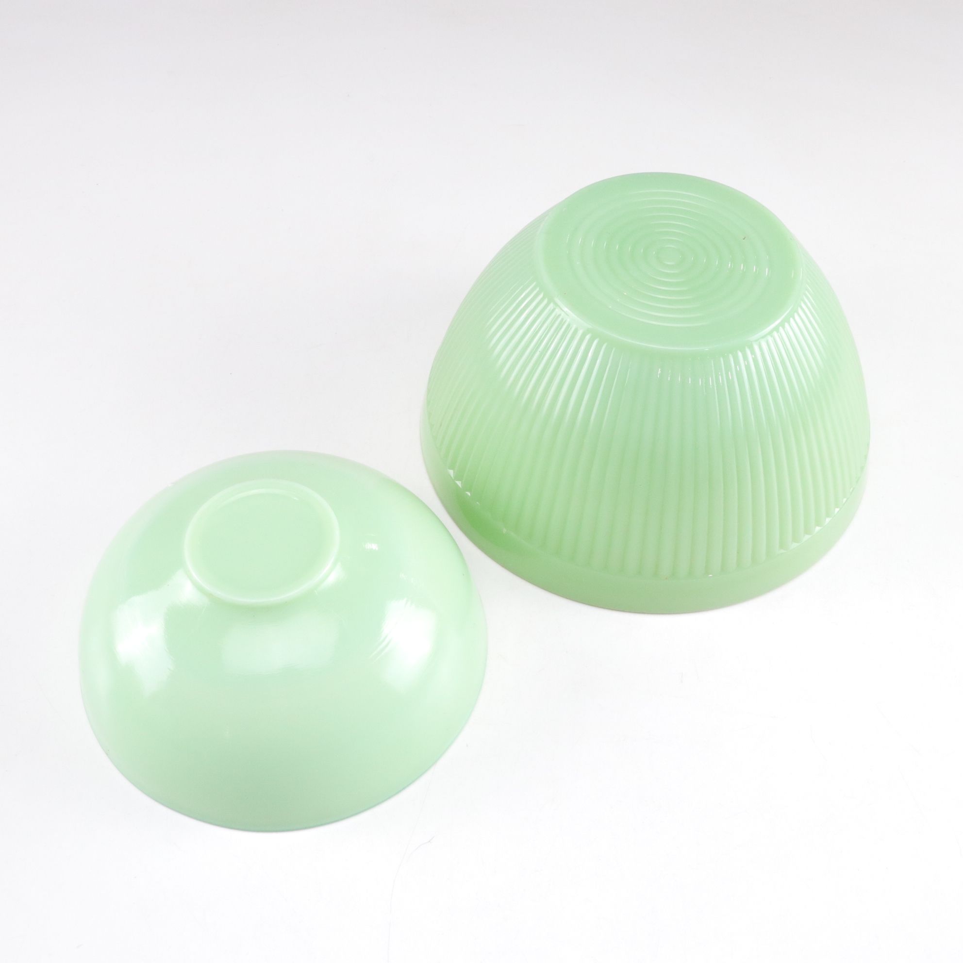 Anchor Hocking "Jane Ray Jade Ite" Cups, Dinner Plates and More