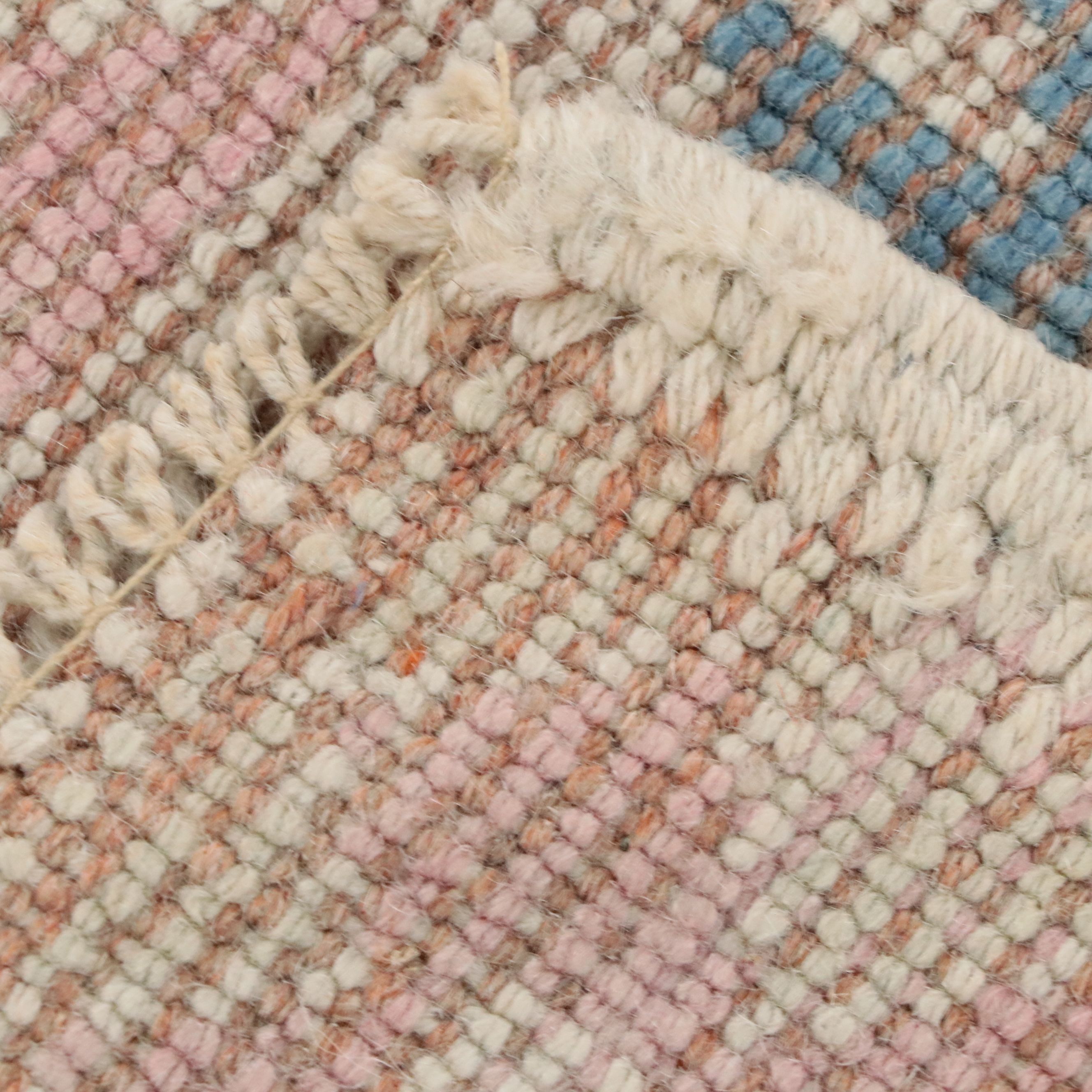 4'1 x 6'7 Hand-Knotted Turkish Oushak Area Rug