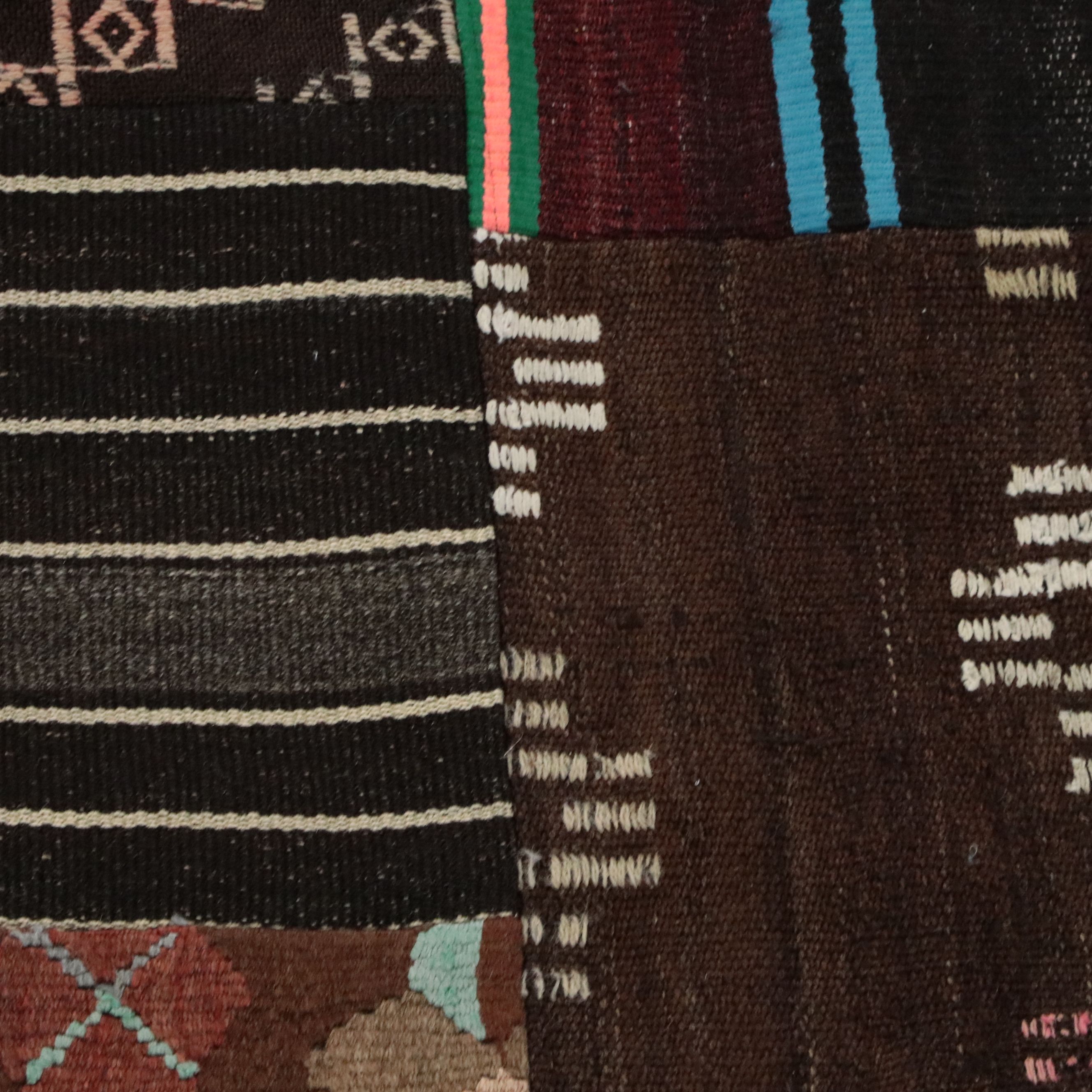 6'8 x 9'9 Handmade Turkish Patchwork Area Rug