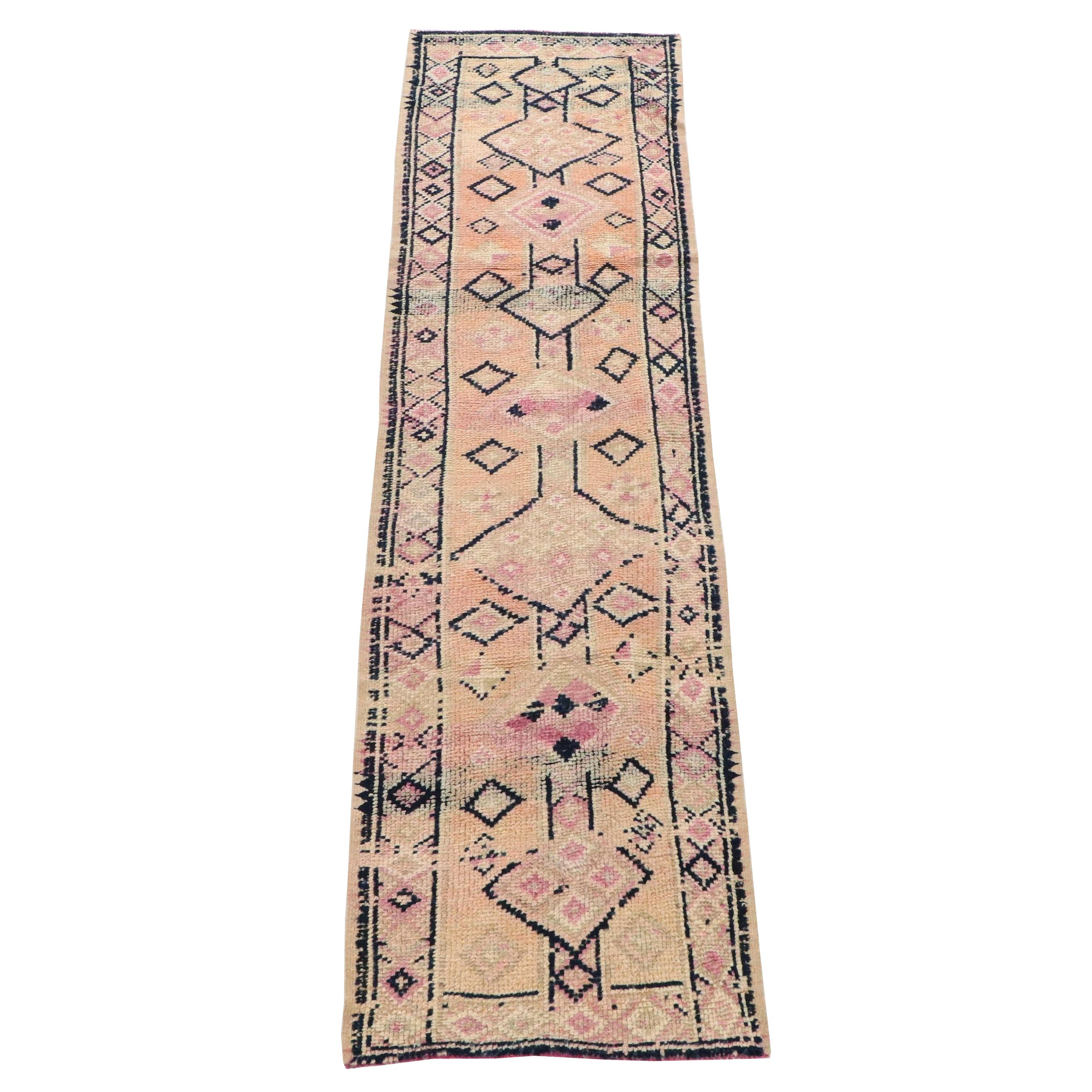 2'10 x 10'9 Hand-Knotted Turkish Anatolian Carpet Runner