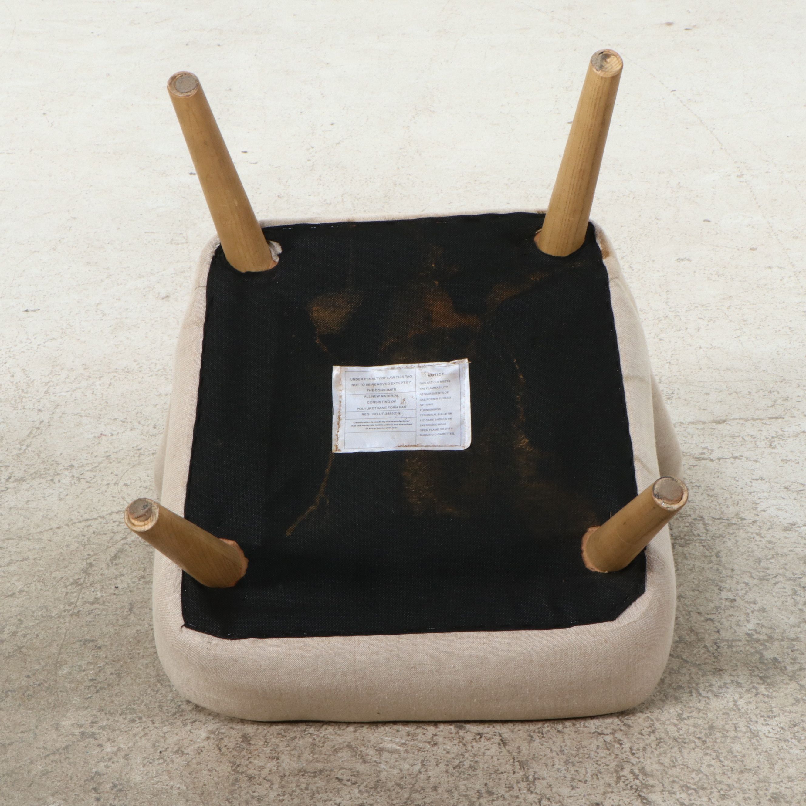 Modern Channel-Tufted Upholstered Slipper Chair