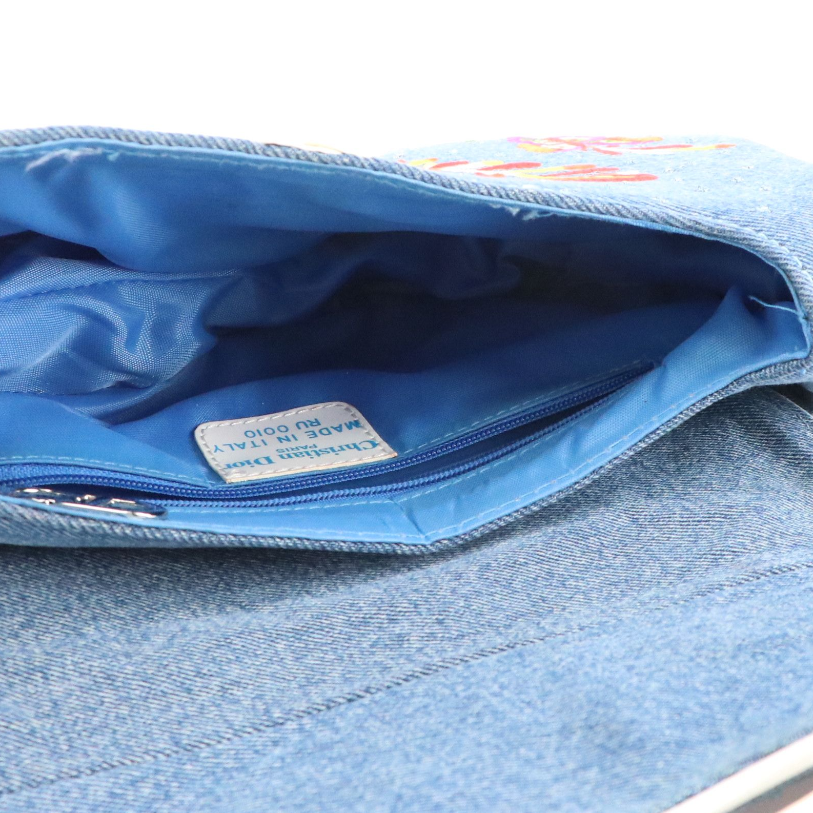 Christian Dior Butterfly Embroidered Saddle Bag