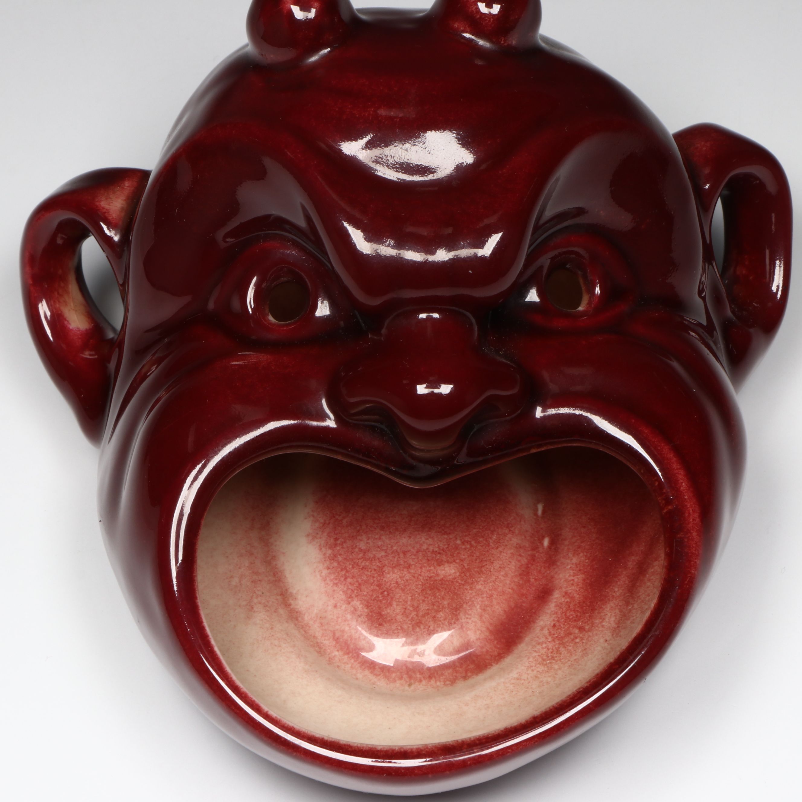 Rookwood Pottery Devil Head Ashtray, 1948