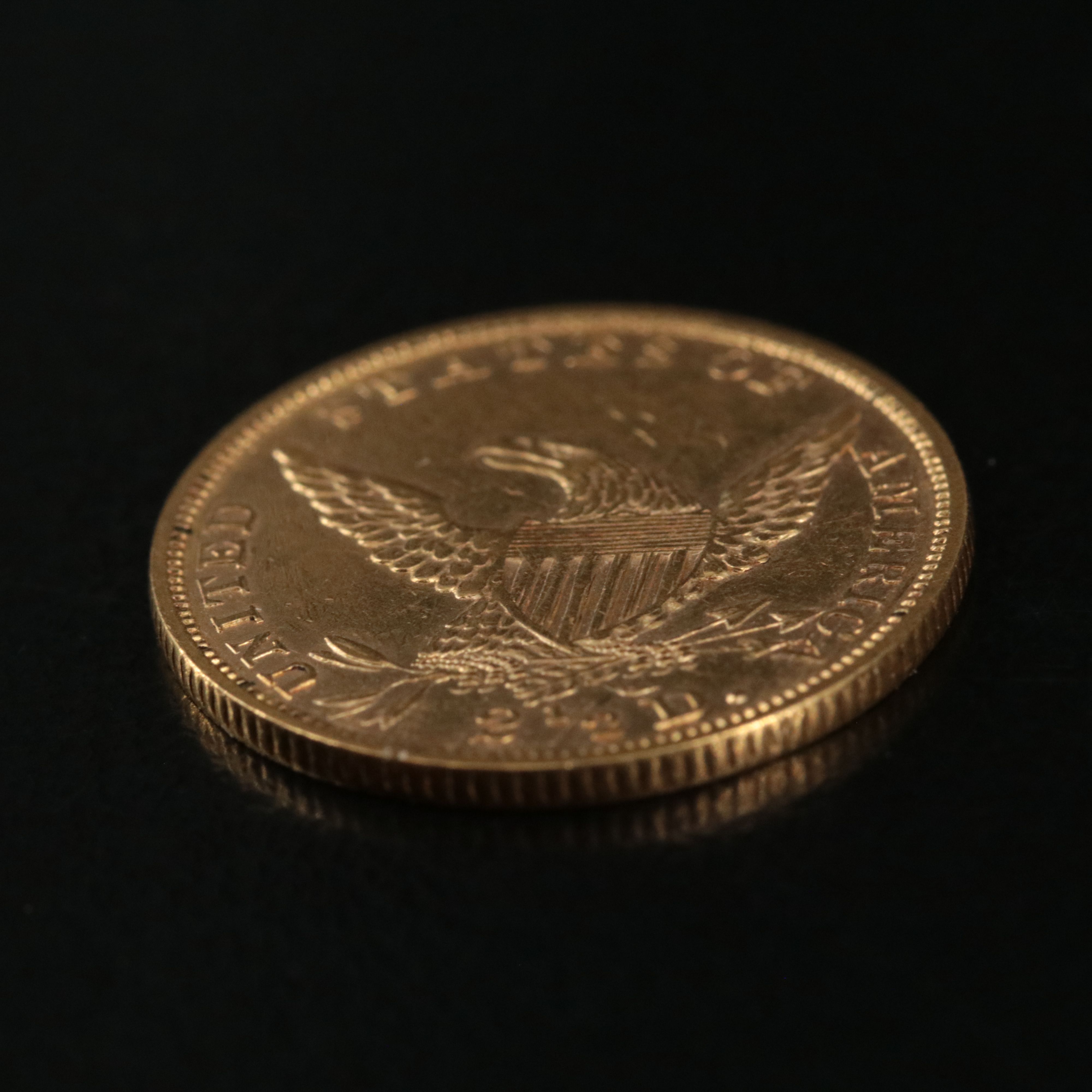 1836 U.S. Classic Head Two and One Half Dollar Gold Coin