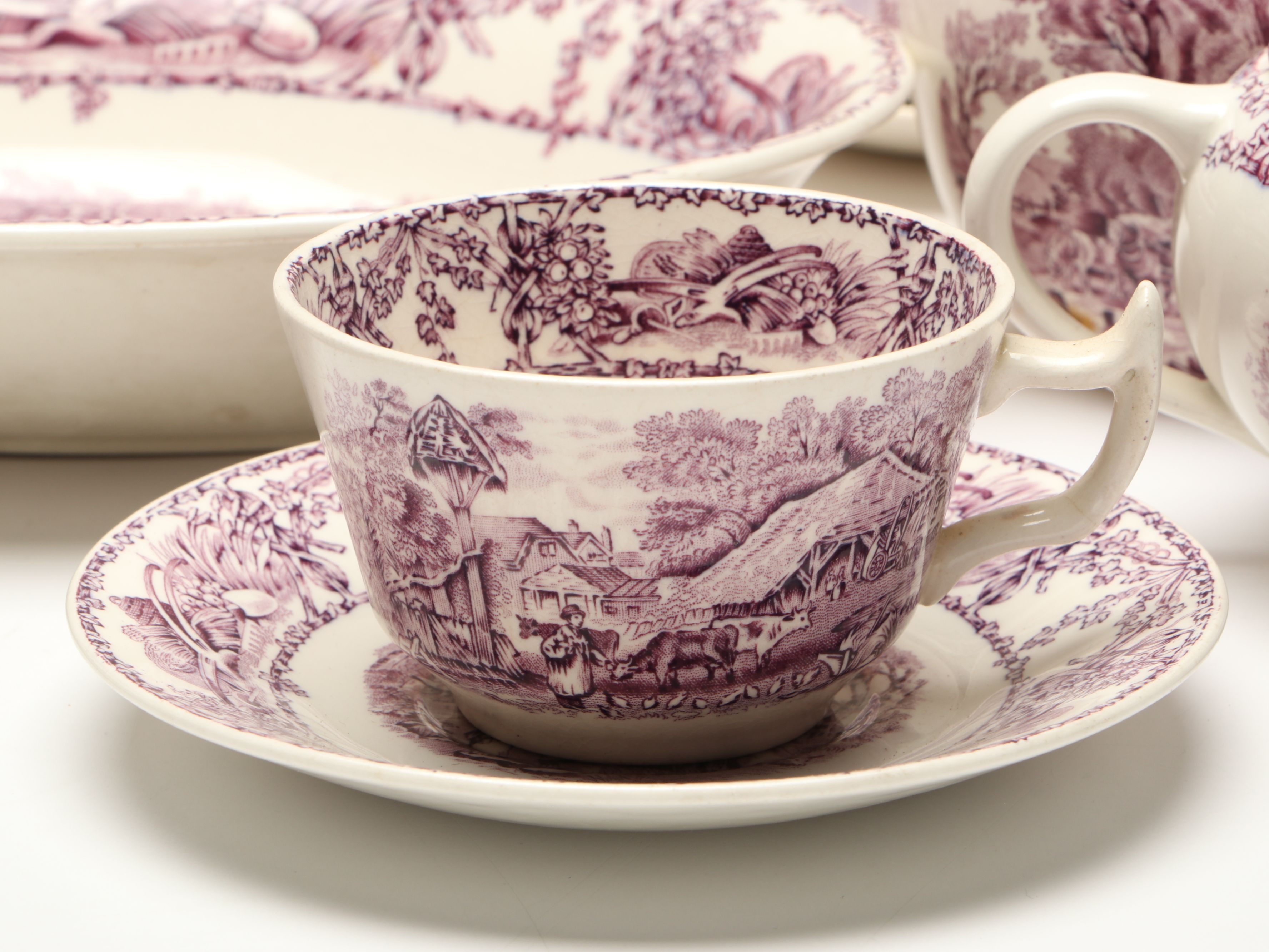 A.J. Wilkinson "Pastoral Davenport" Earthenware Dinnerware