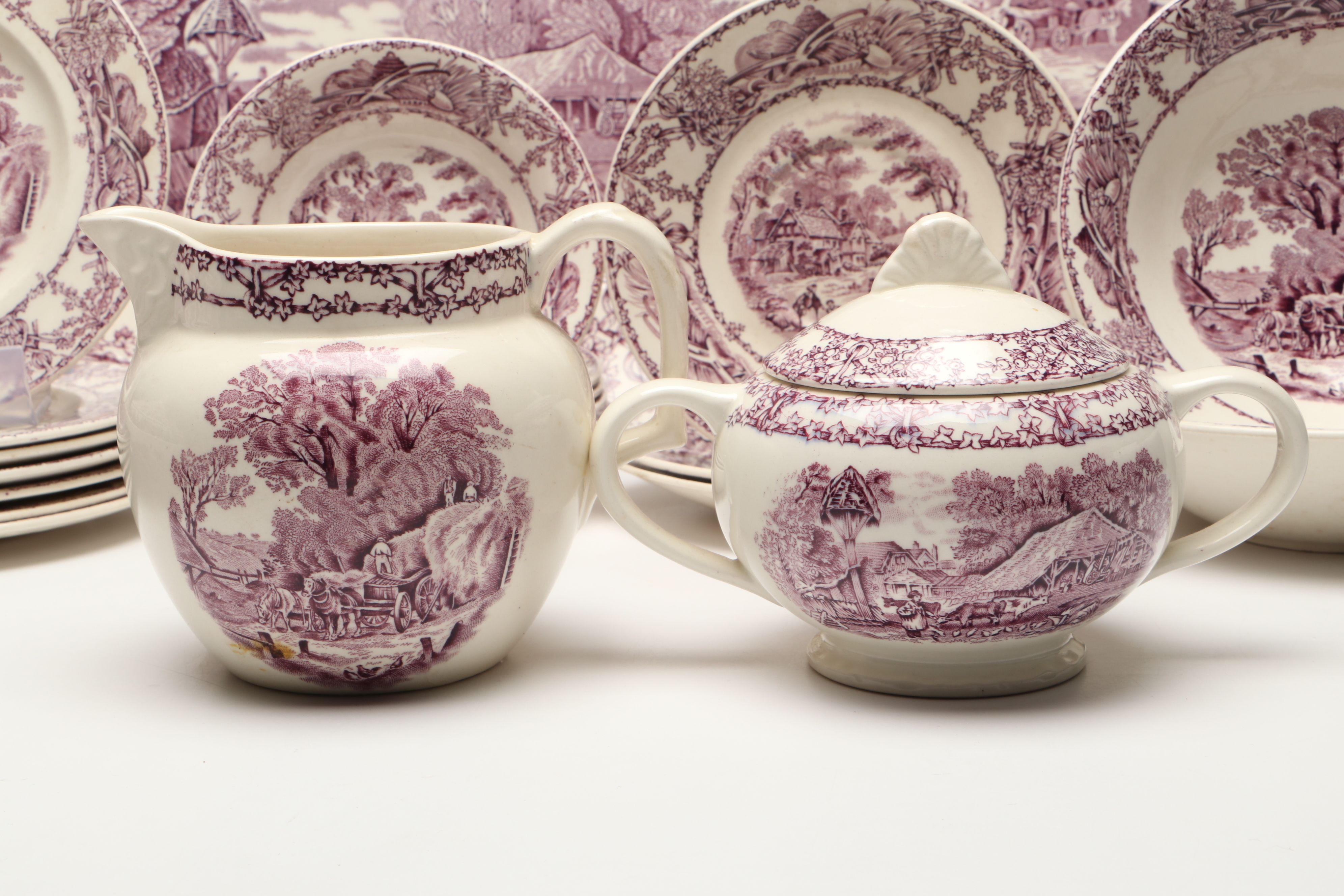 A.J. Wilkinson "Pastoral Davenport" Earthenware Dinnerware