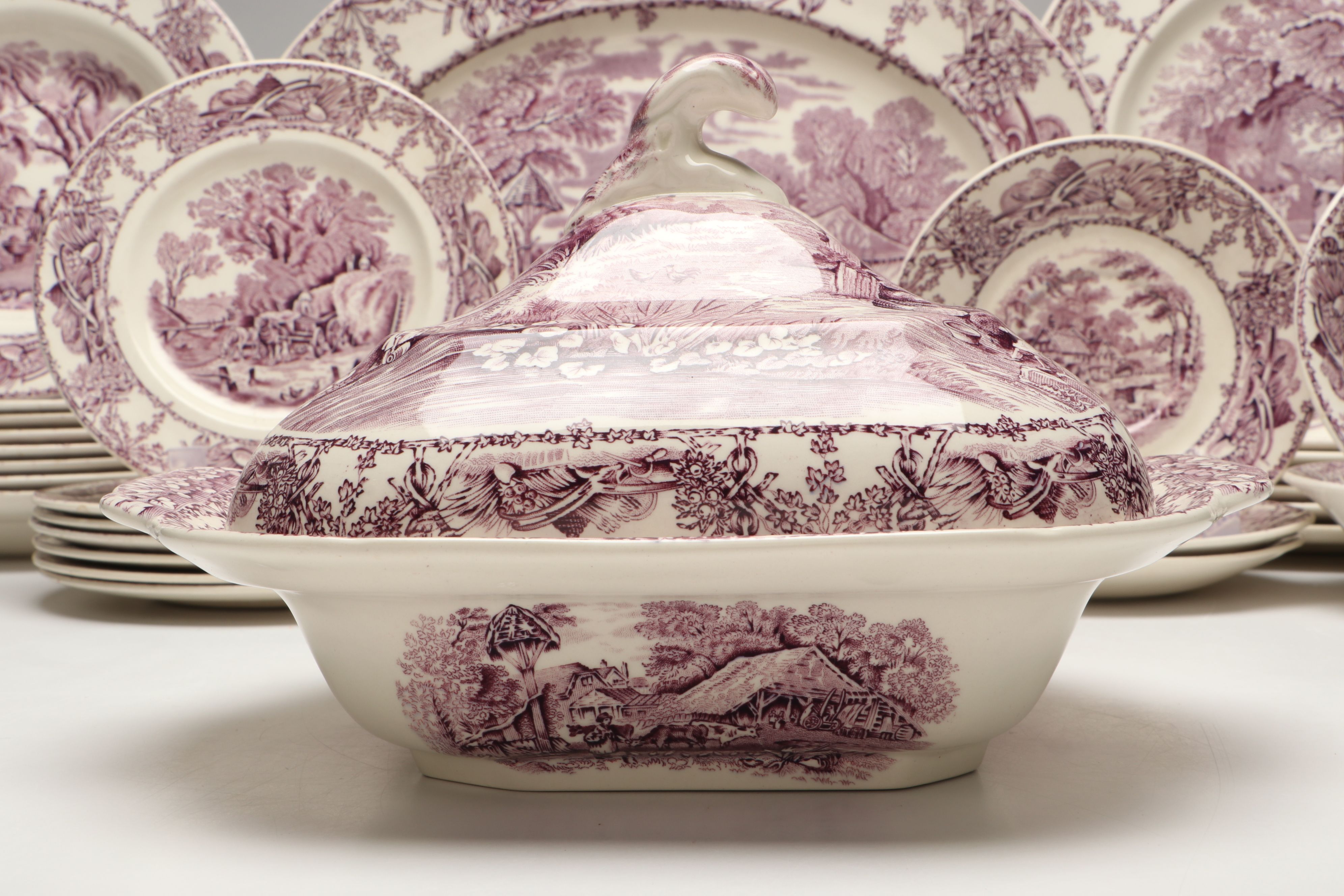 A.J. Wilkinson "Pastoral Davenport" Earthenware Dinnerware