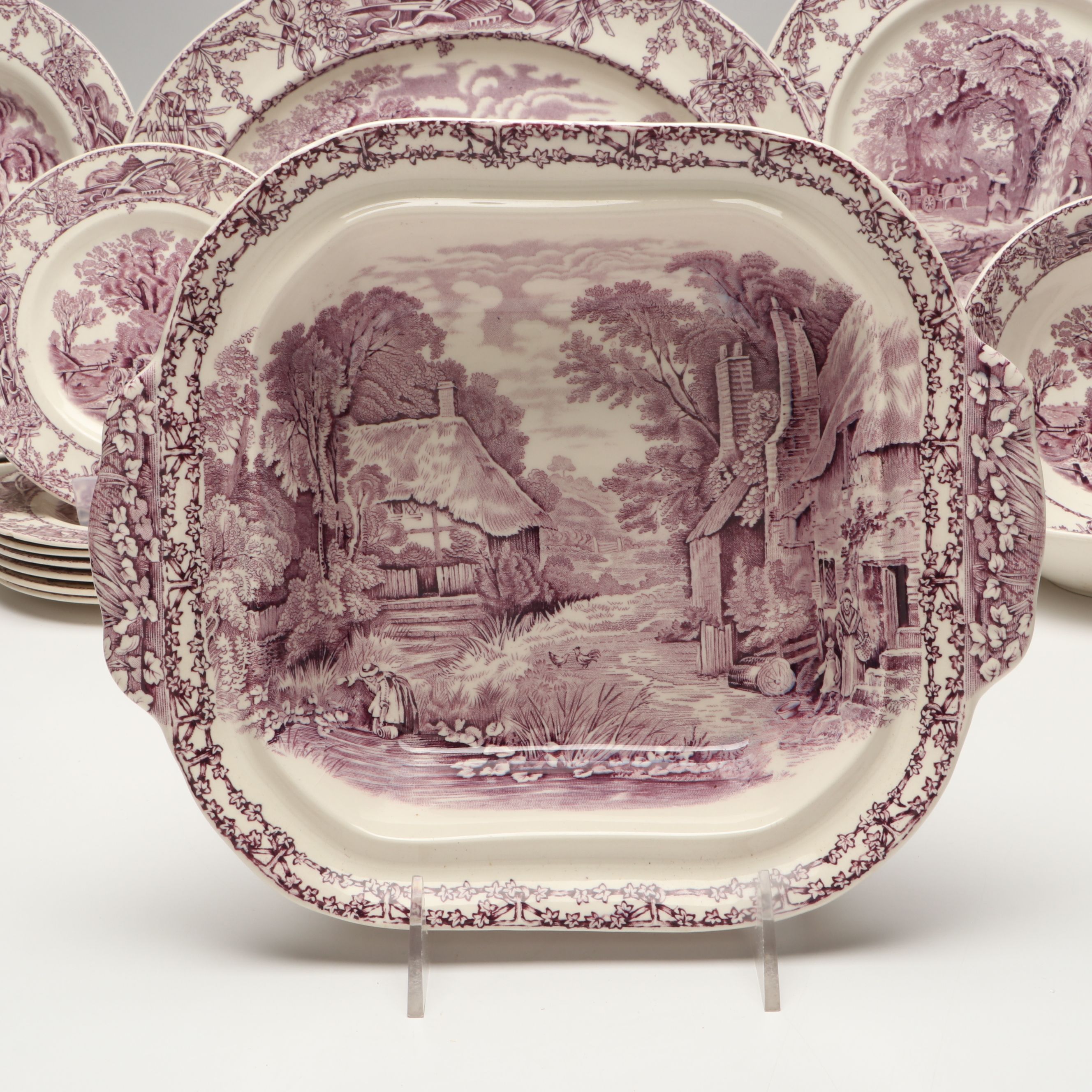 A.J. Wilkinson "Pastoral Davenport" Earthenware Dinnerware
