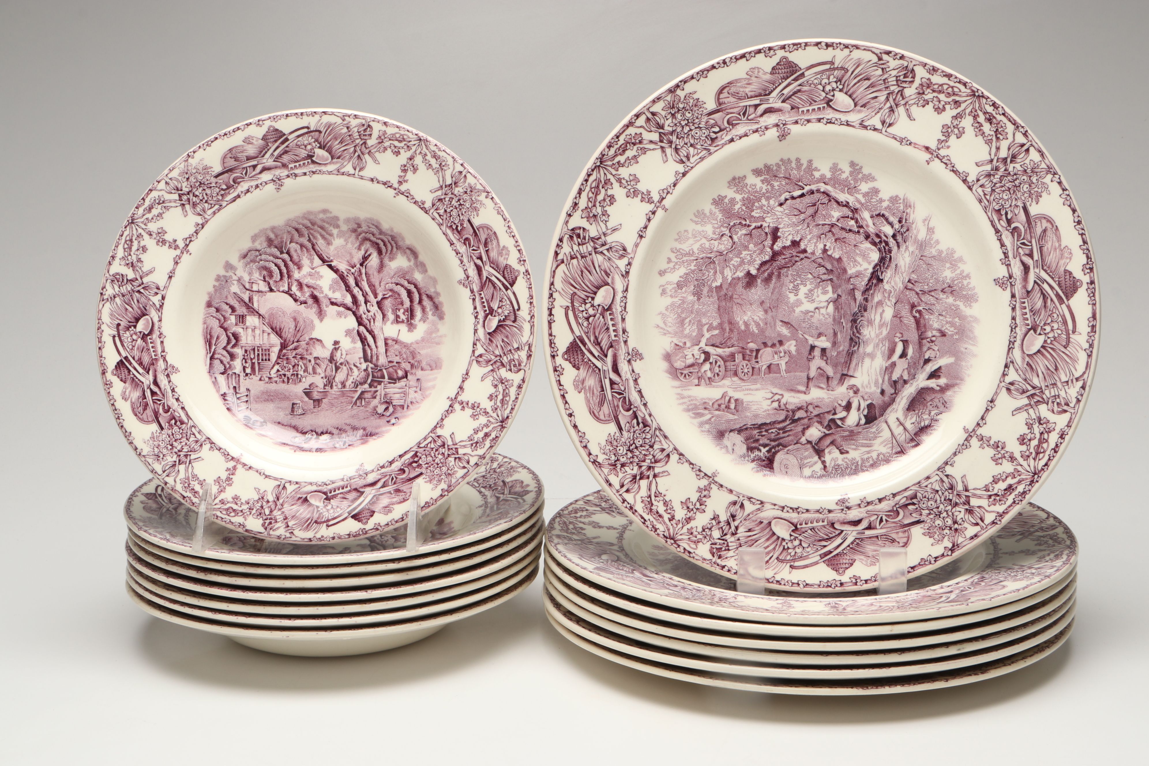 A.J. Wilkinson "Pastoral Davenport" Earthenware Dinnerware