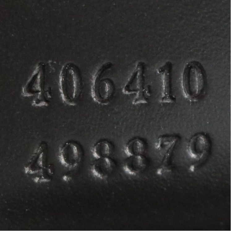 Gucci Black Guccissima and Smooth Leather Medium Front Zip Crossbody Bag