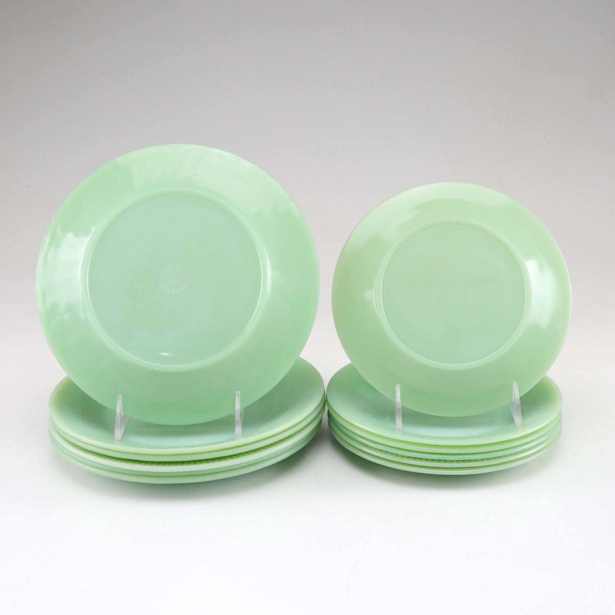 Anchor Hocking Fire-King "Jane Ray" Jadeite Dinnerware Collection