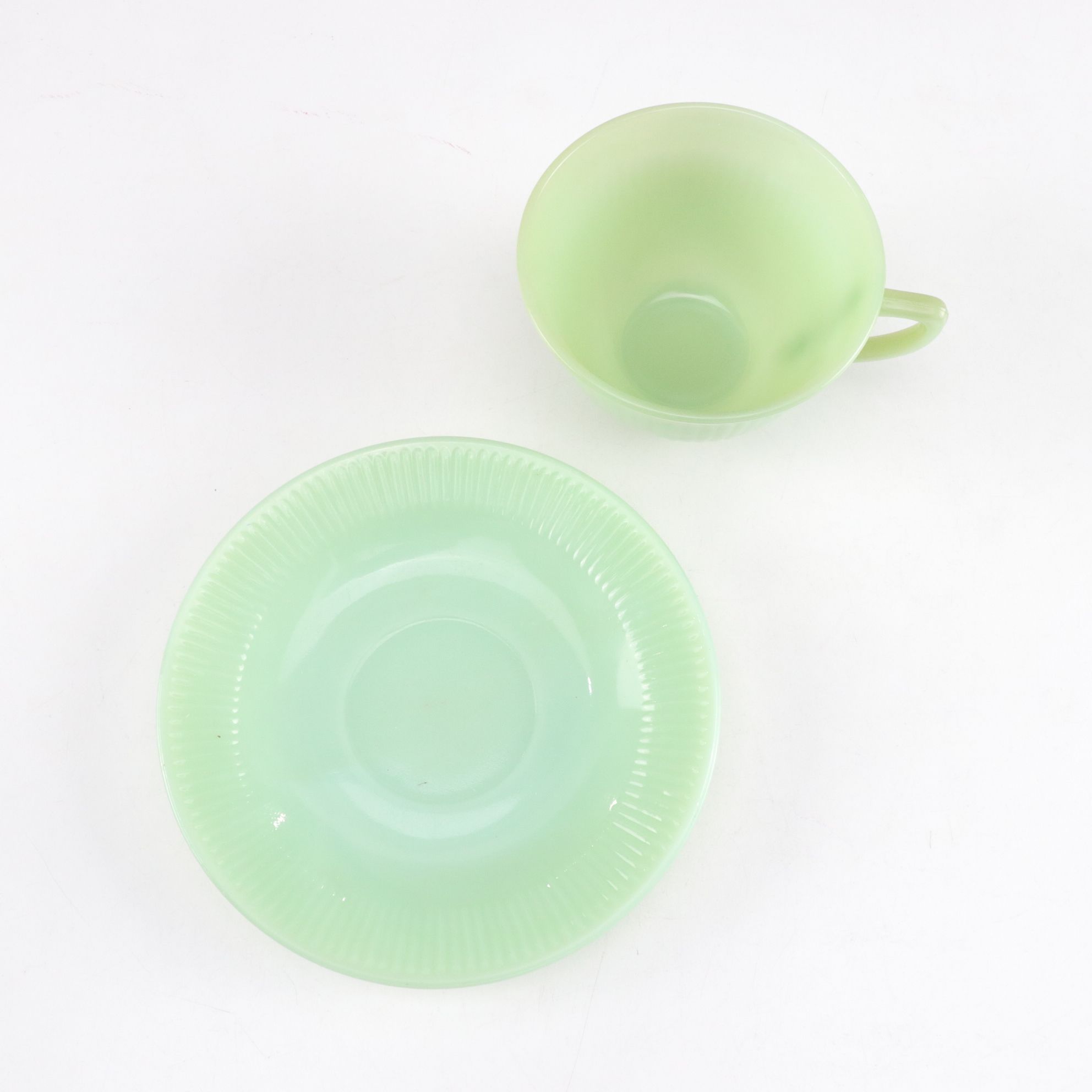 Anchor Hocking Fire-King "Jane Ray" Jadeite Dinnerware Collection