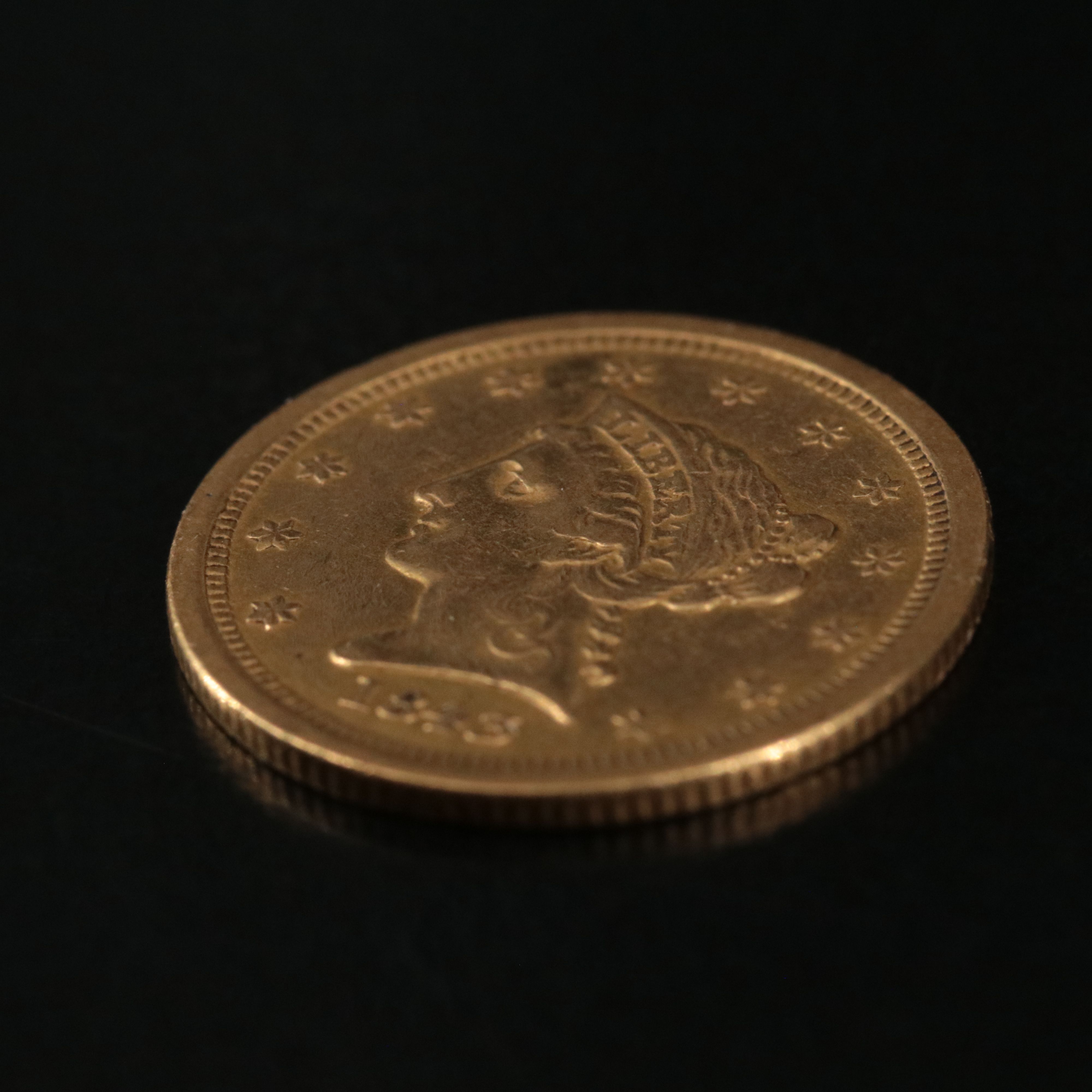 1843-O U.S. Liberty Two and One Half Dollar Gold Coin