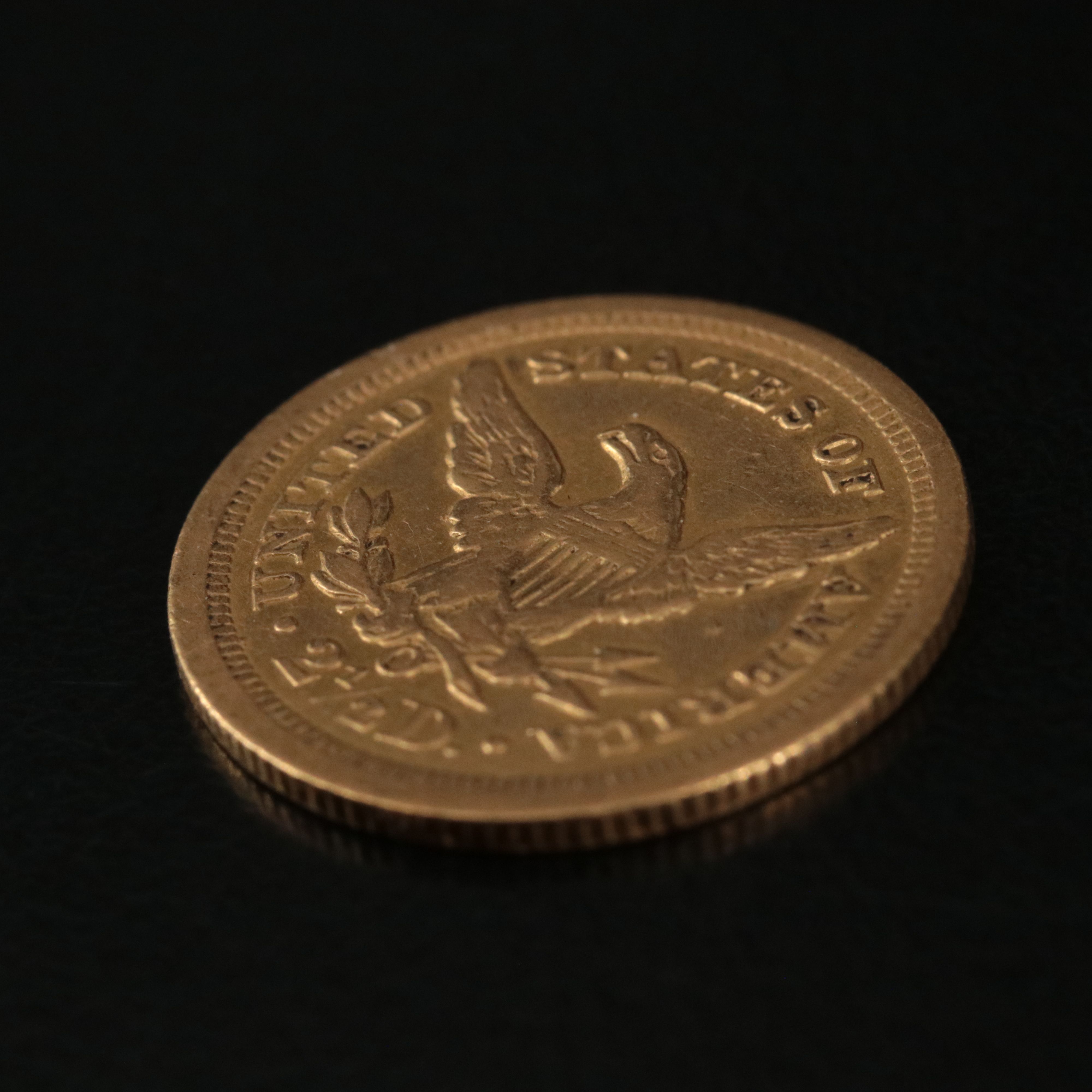 1843-O U.S. Liberty Two and One Half Dollar Gold Coin