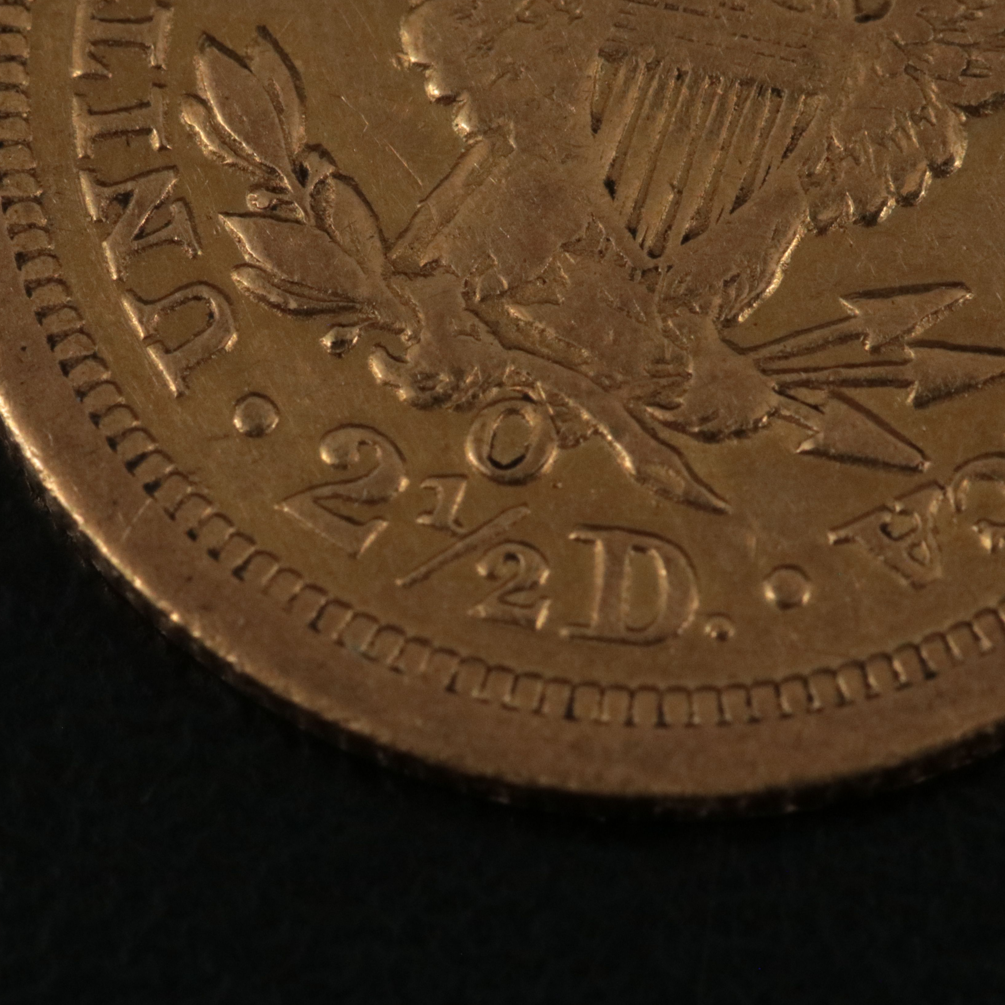 1843-O U.S. Liberty Two and One Half Dollar Gold Coin
