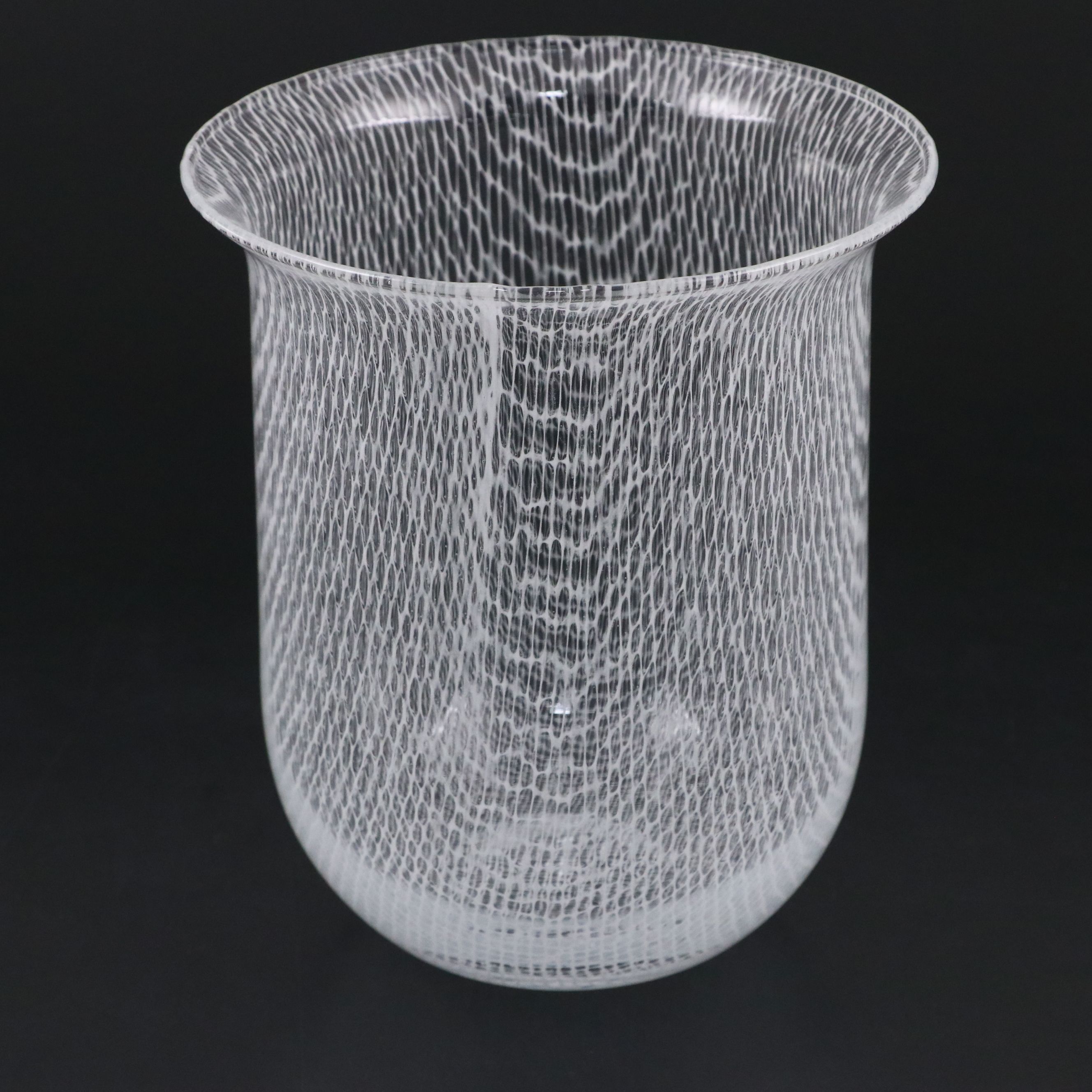 Ritzenhoff Netzdekor German Art Glass Vase, Mid to Late 20th Century