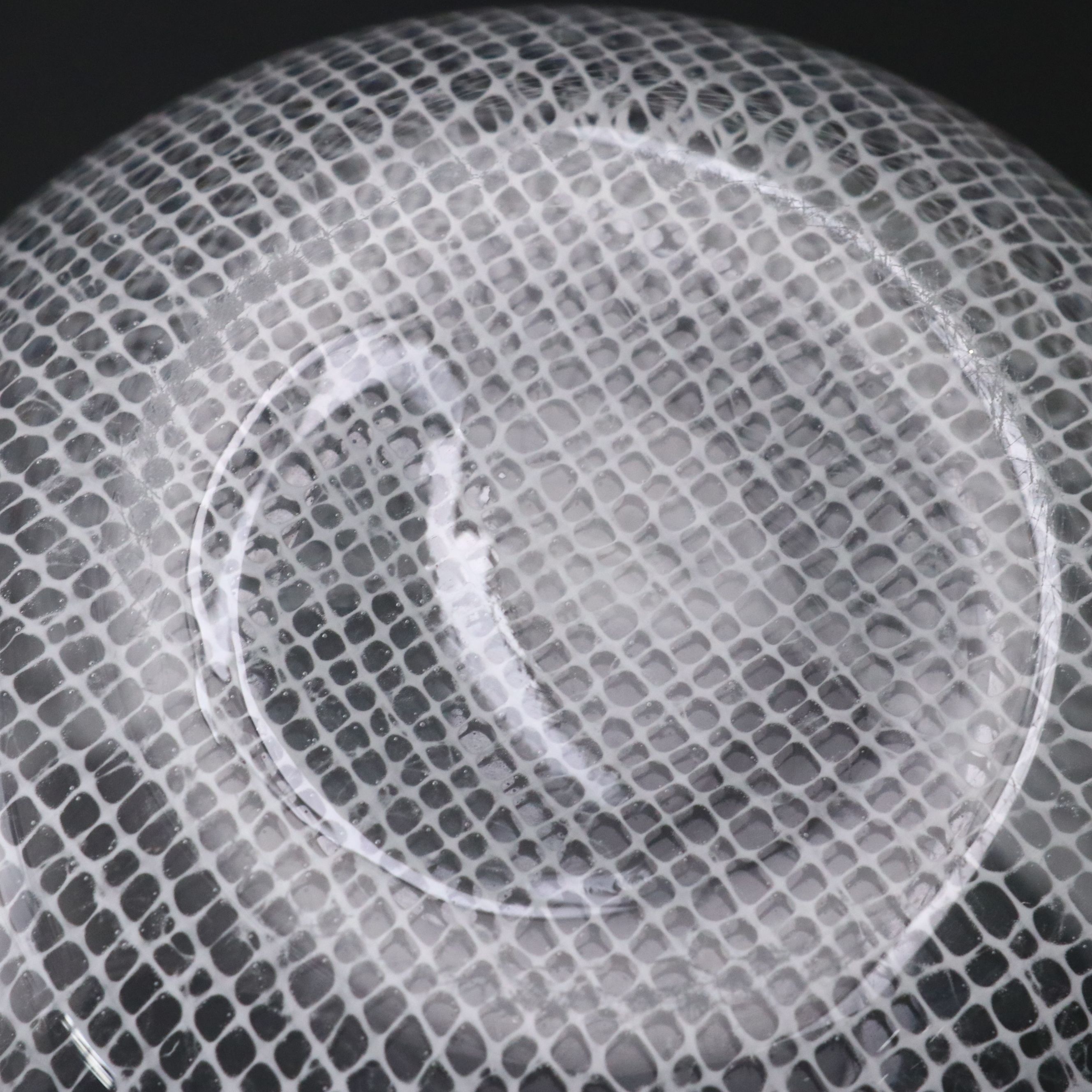 Ritzenhoff Netzdekor German Art Glass Vase, Mid to Late 20th Century