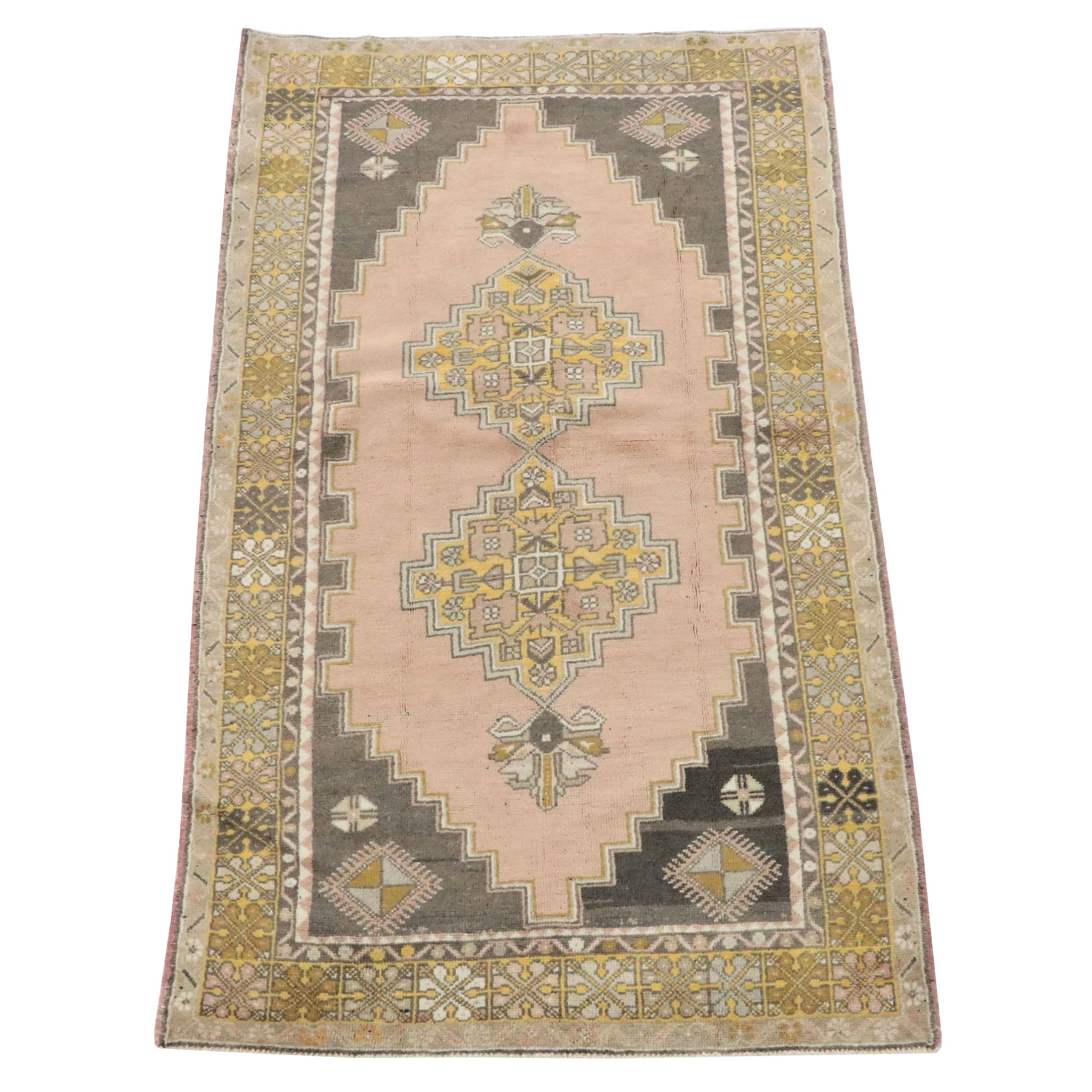 3'10 x 6'9 Hand-Knotted Turkish Konya Area Rug