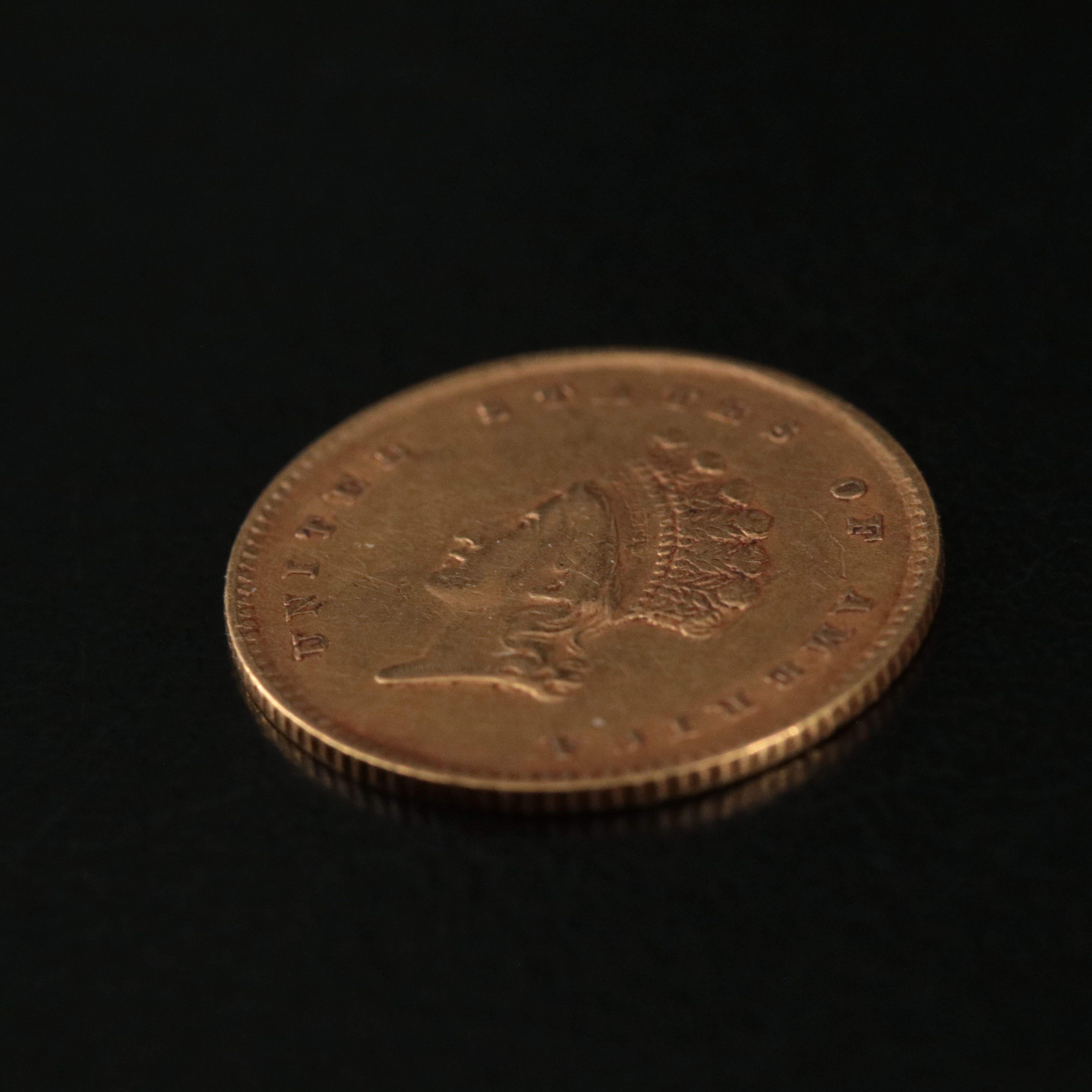 1854 Small Indian Princess Head Type II Gold Dollar