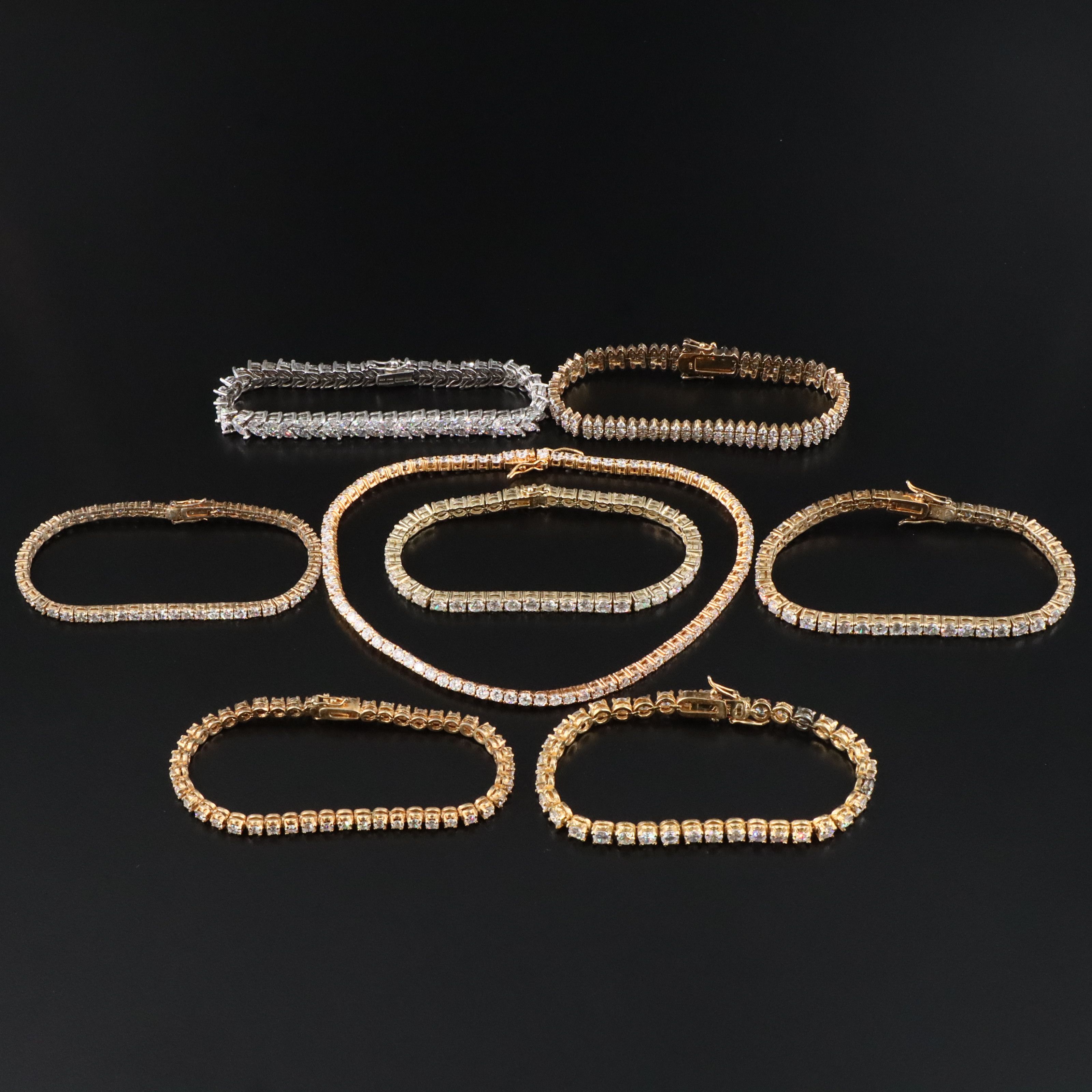 Sterling CZ Bracelet Collection