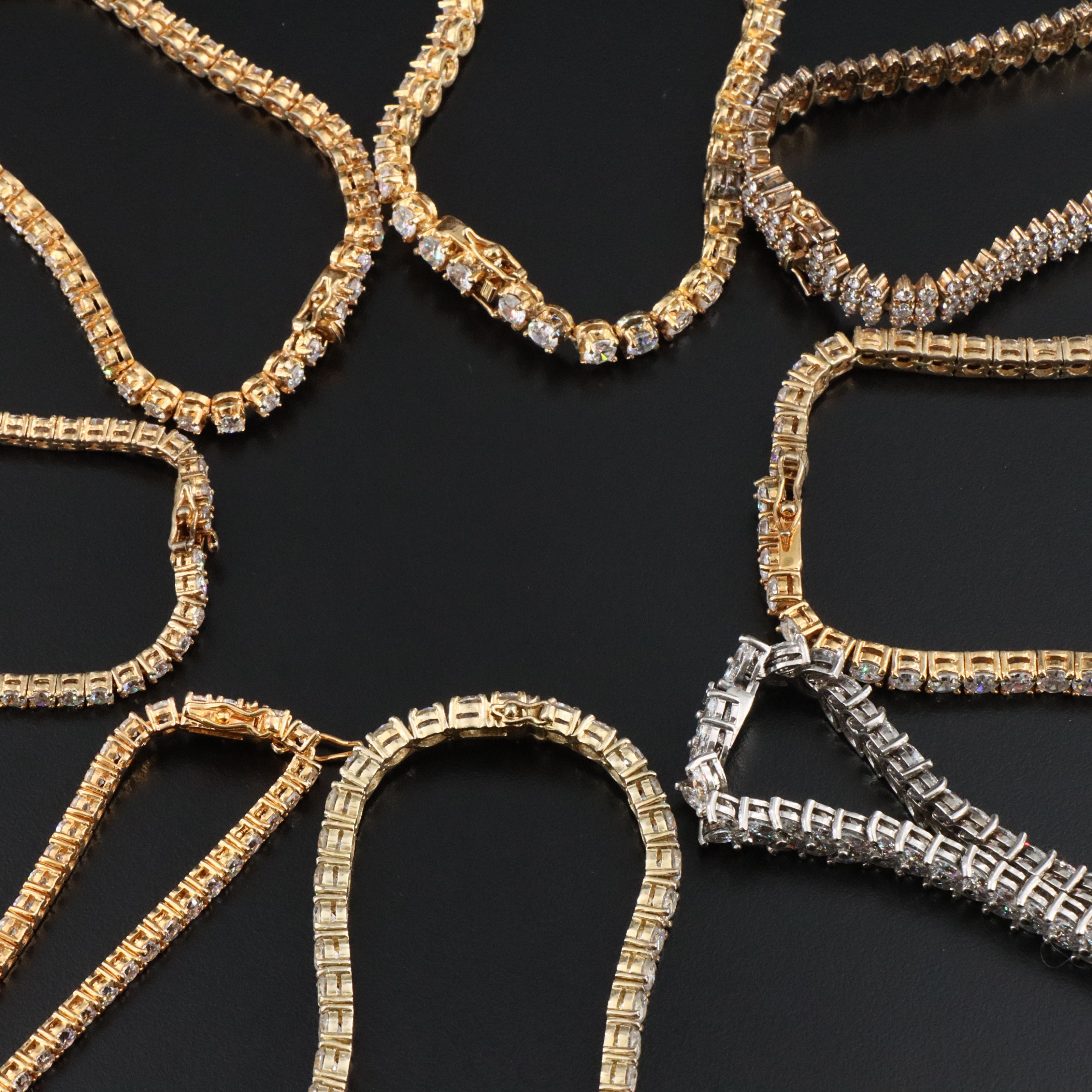 Sterling CZ Bracelet Collection