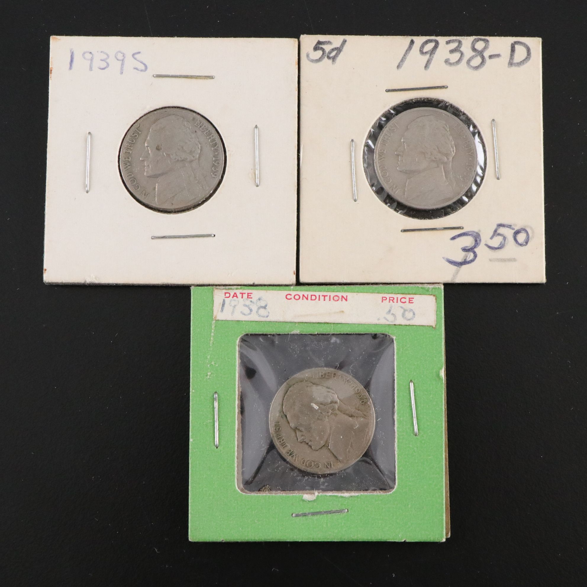 One Hundred and Forty Jefferson Nickels Including WWII-Era Silver Coins