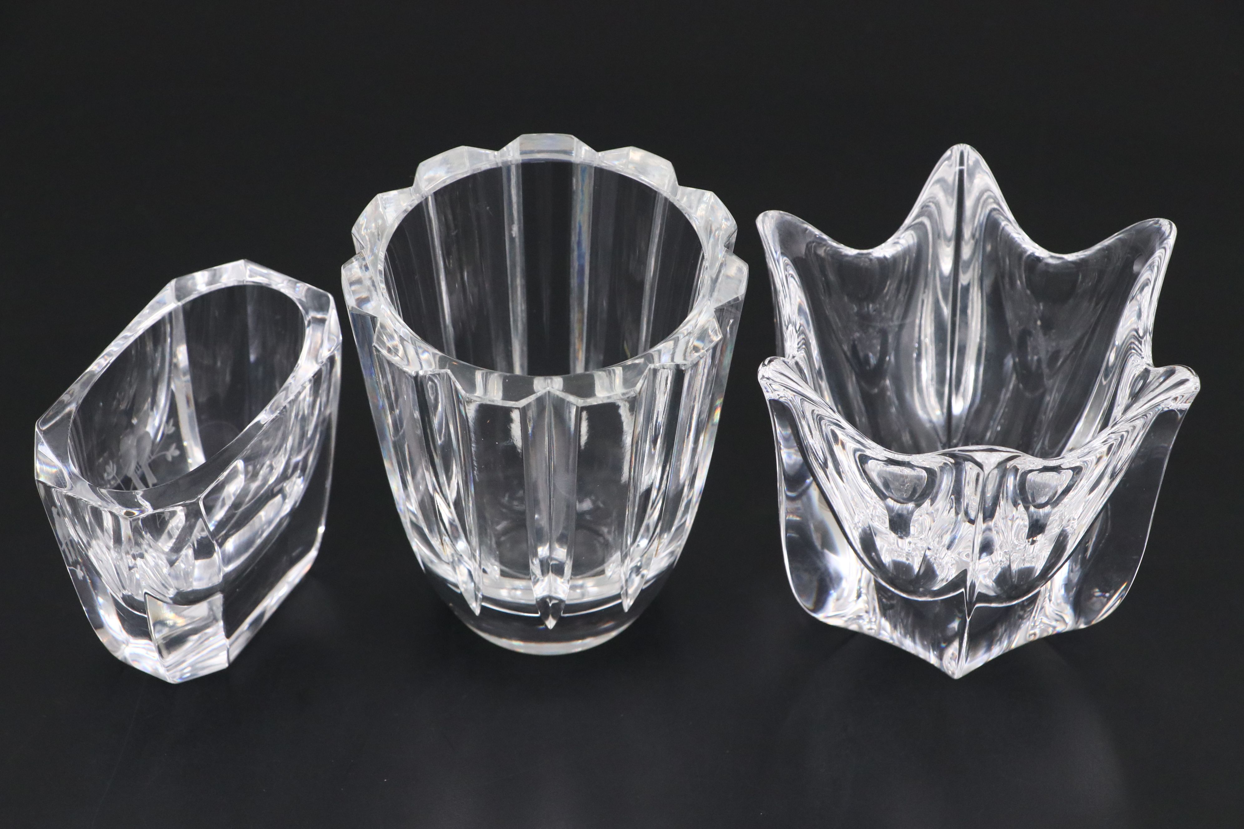 Orrefors and Other Crystal Vases, Mid to Late 20th Century