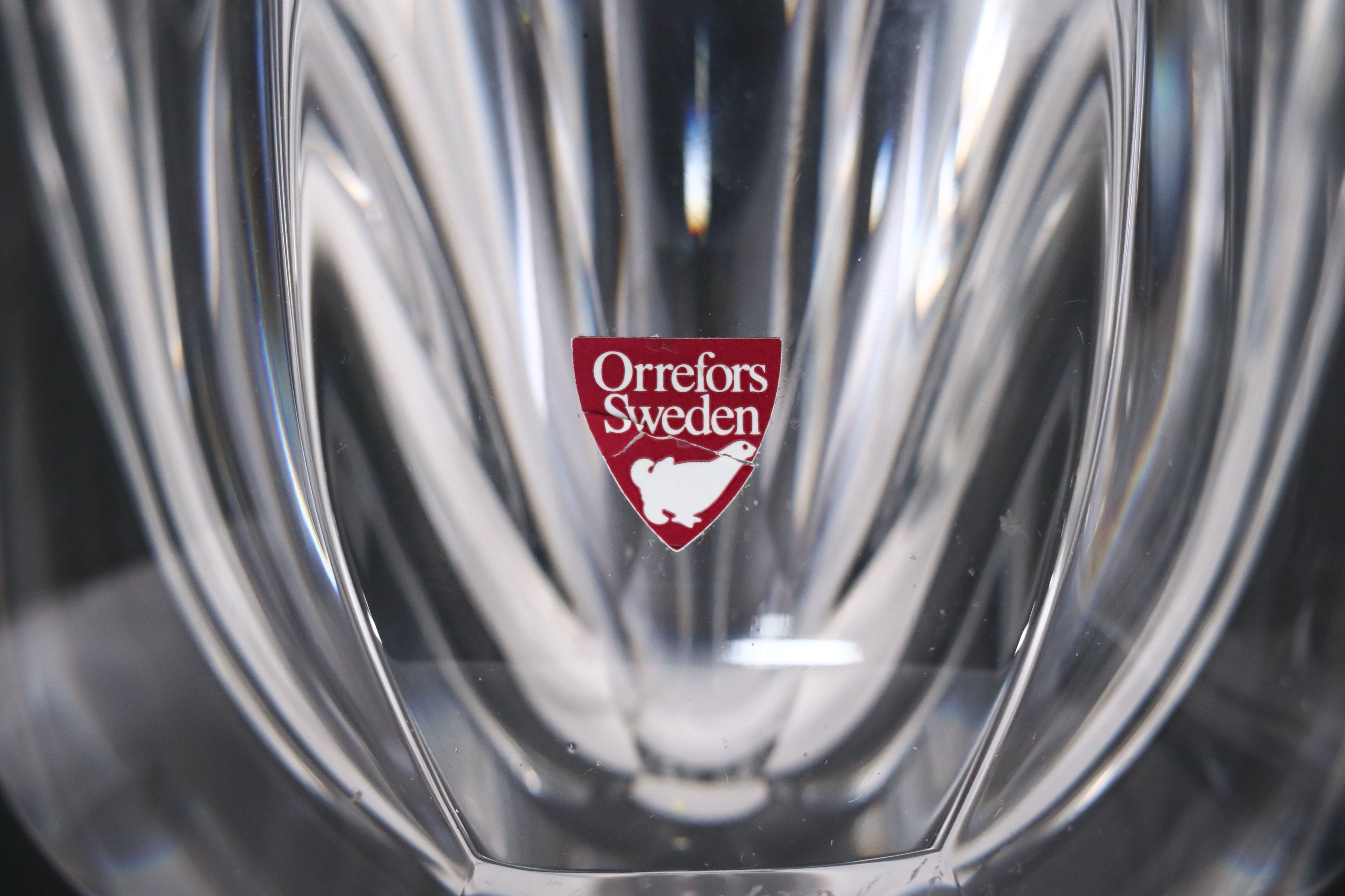 Orrefors and Other Crystal Vases, Mid to Late 20th Century