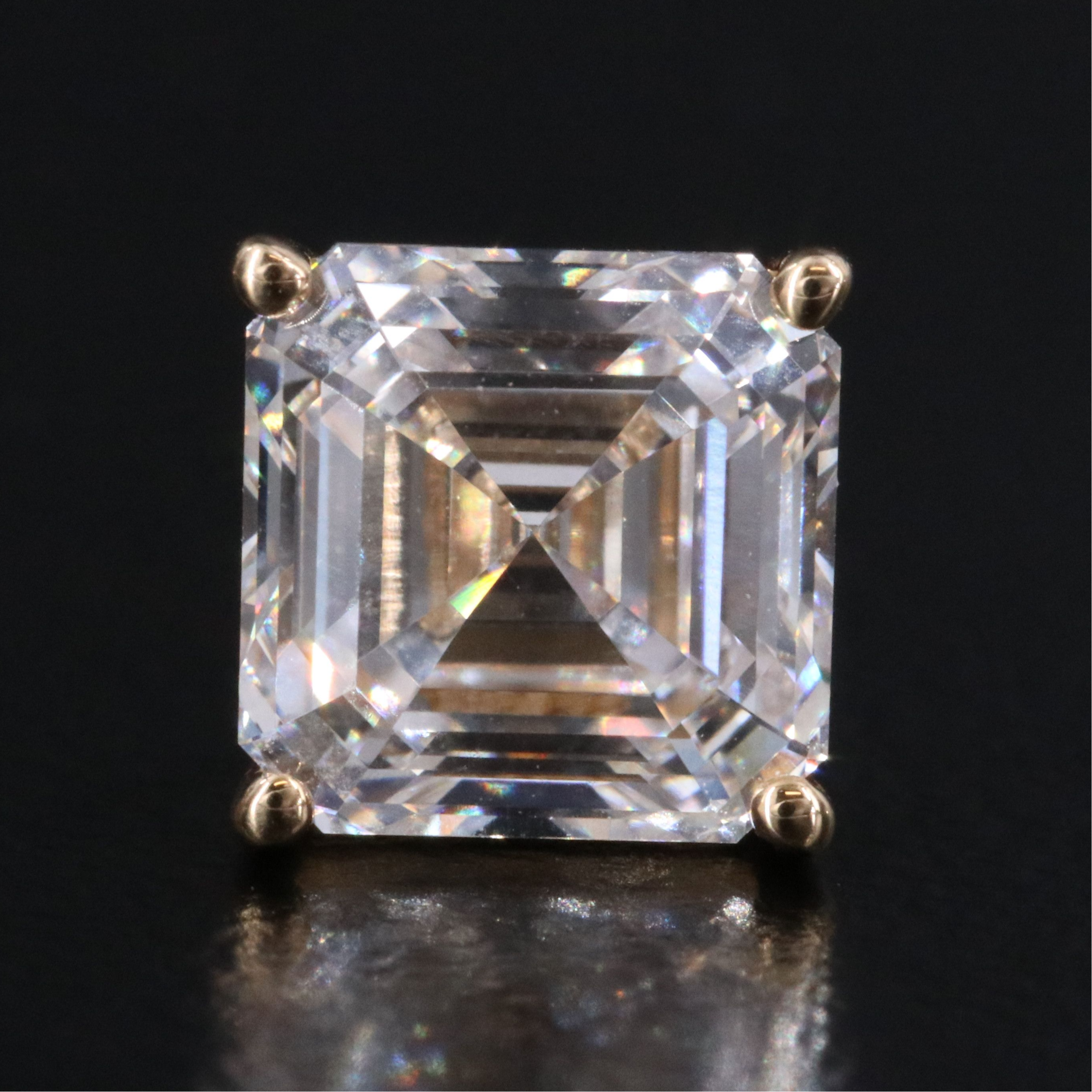 18K 4.02 CTW Lab Grown Diamond Stud Earrings with IGI Report