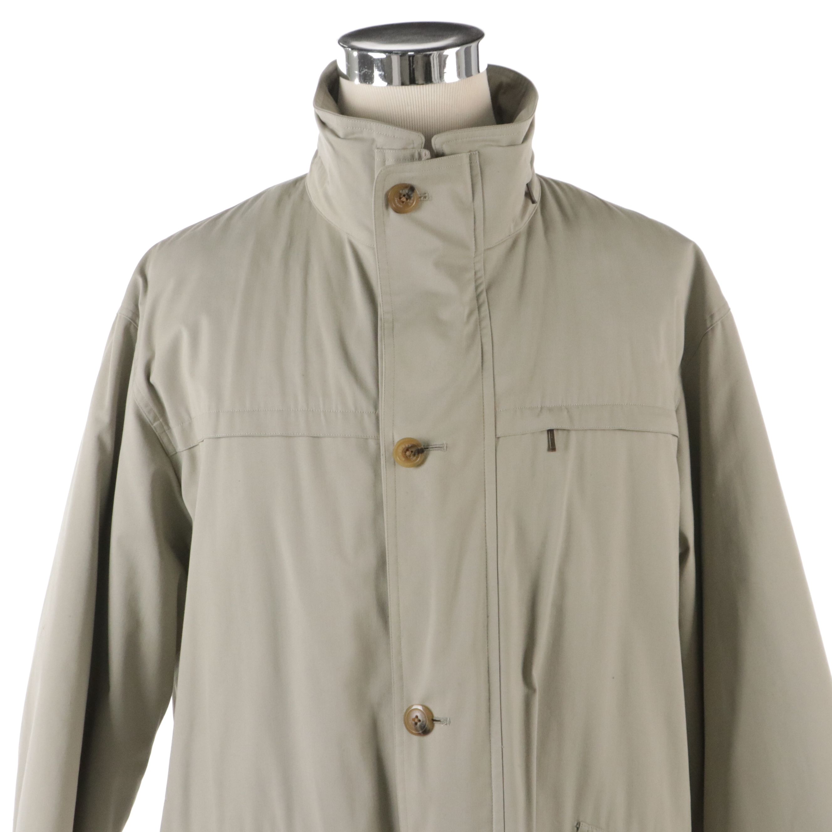 Burberrys Vintage Khaki Cotton Jacket