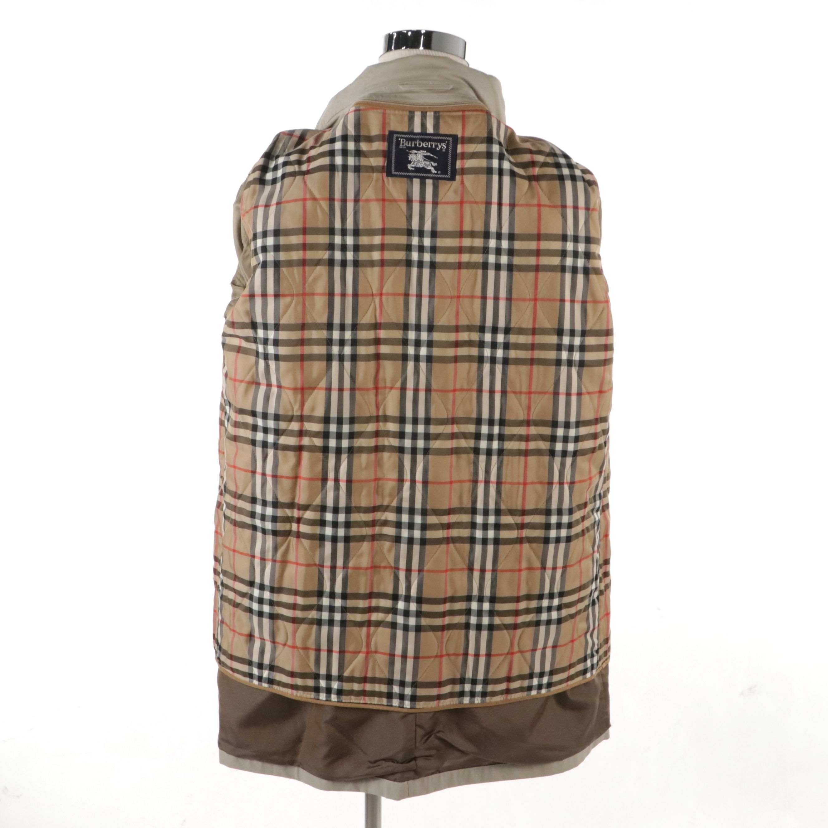 Burberrys Vintage Khaki Cotton Jacket