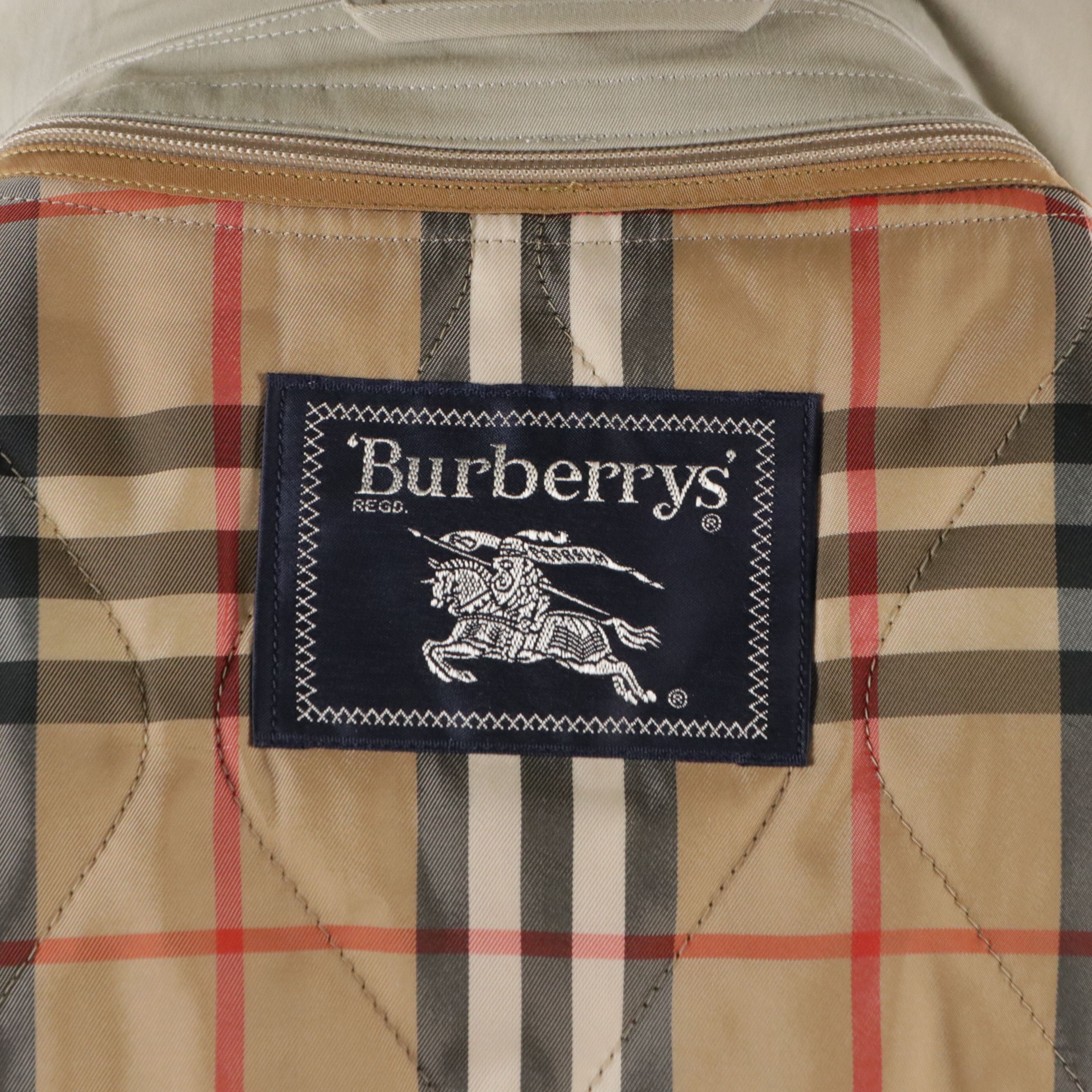 Burberrys Vintage Khaki Cotton Jacket