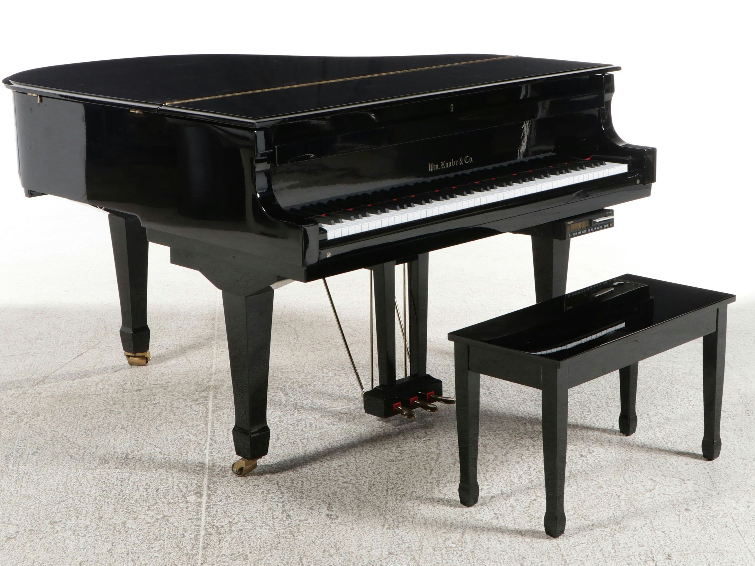 Wm. Knabe & Co. Gloss Black Grand Piano with PianoDisc Player Piano System