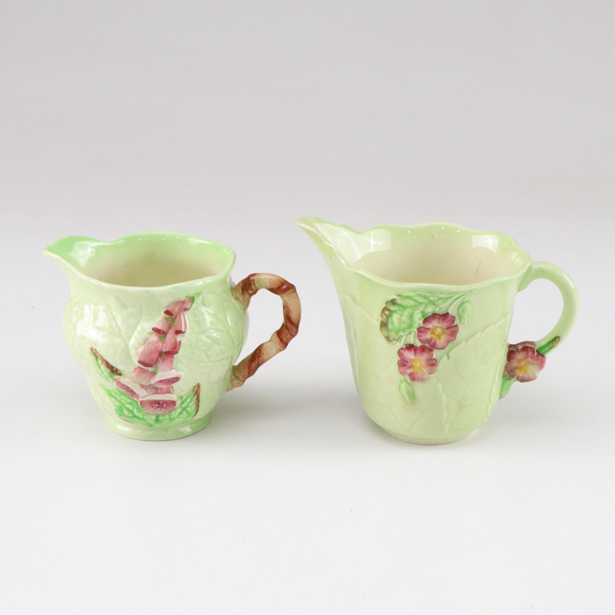 English Carlton Ware "Primula" and "Blackberry" Pitchers & Dishes, 1950s