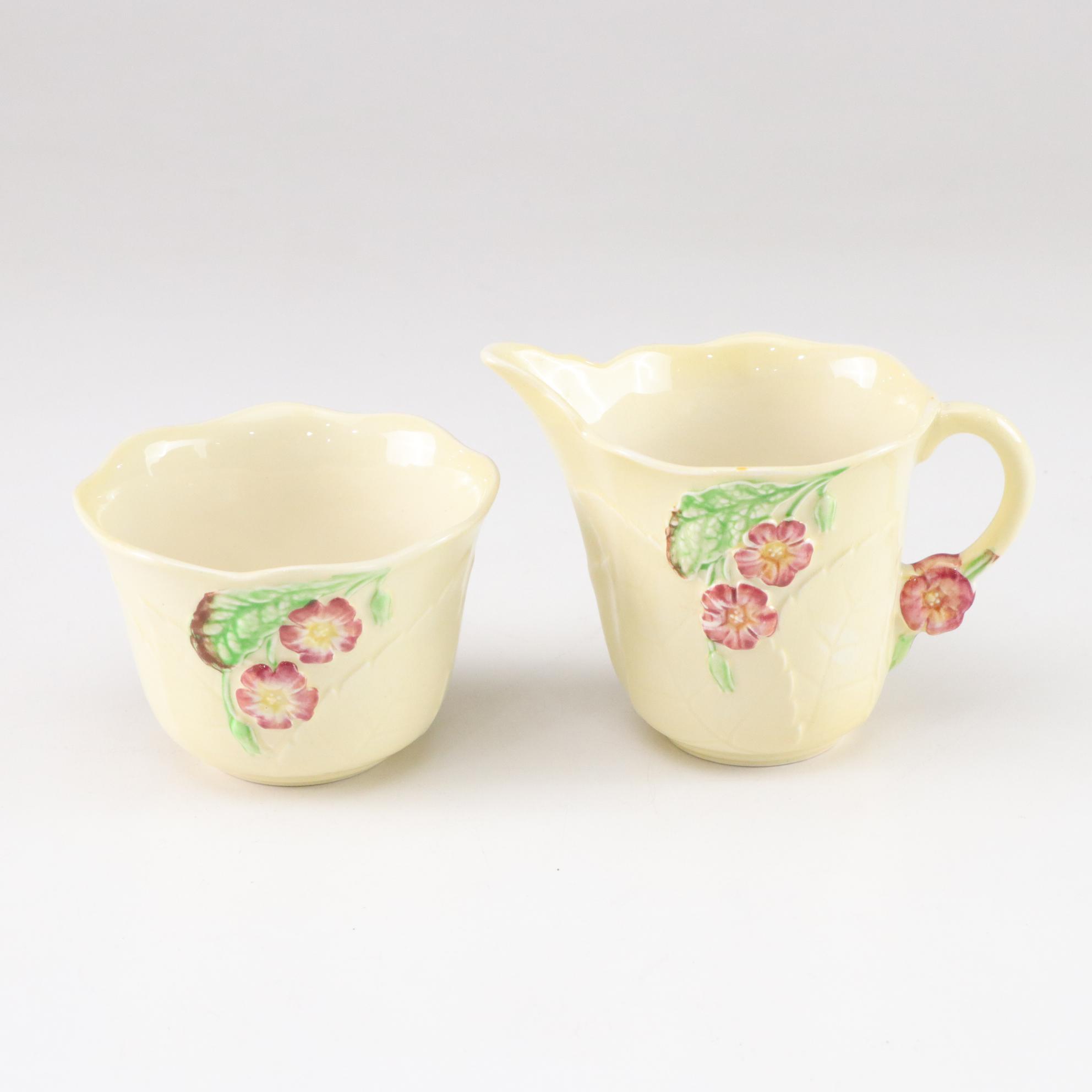English Carlton Ware "Primula" and "Blackberry" Pitchers & Dishes, 1950s