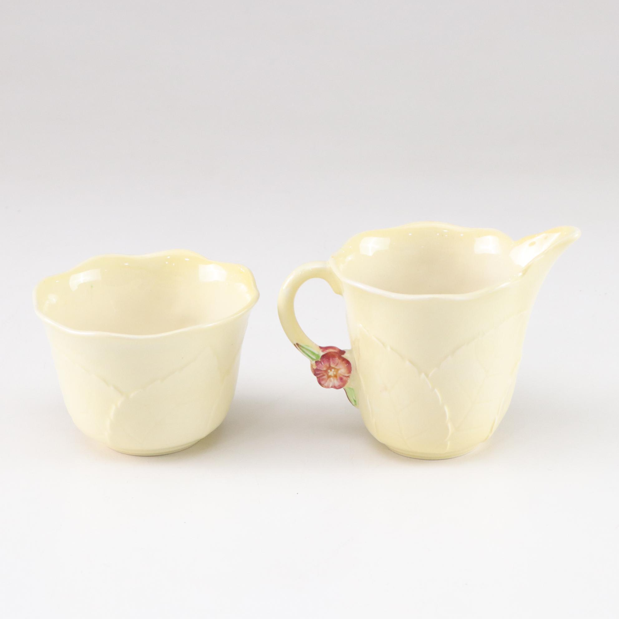 English Carlton Ware "Primula" and "Blackberry" Pitchers & Dishes, 1950s