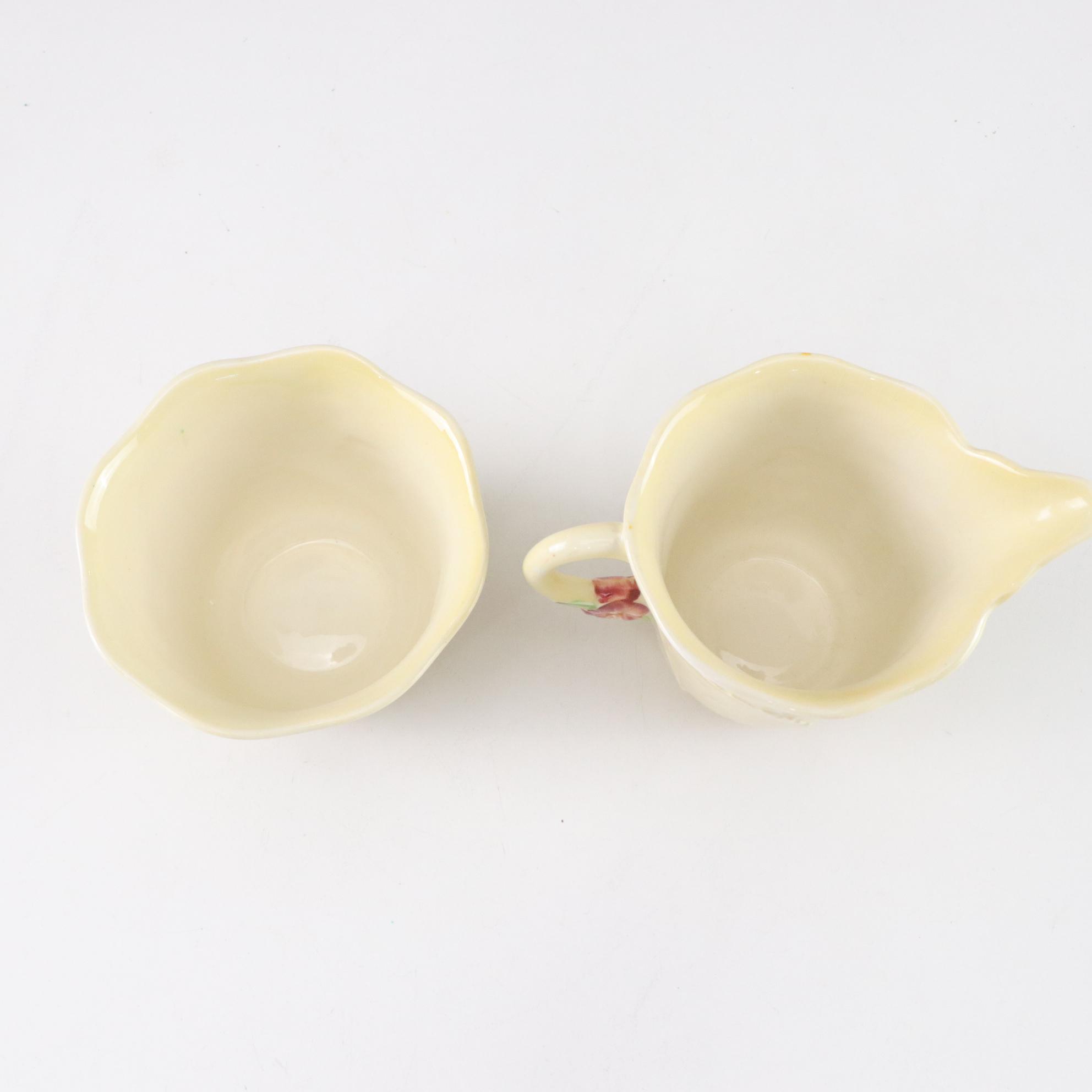 English Carlton Ware "Primula" and "Blackberry" Pitchers & Dishes, 1950s