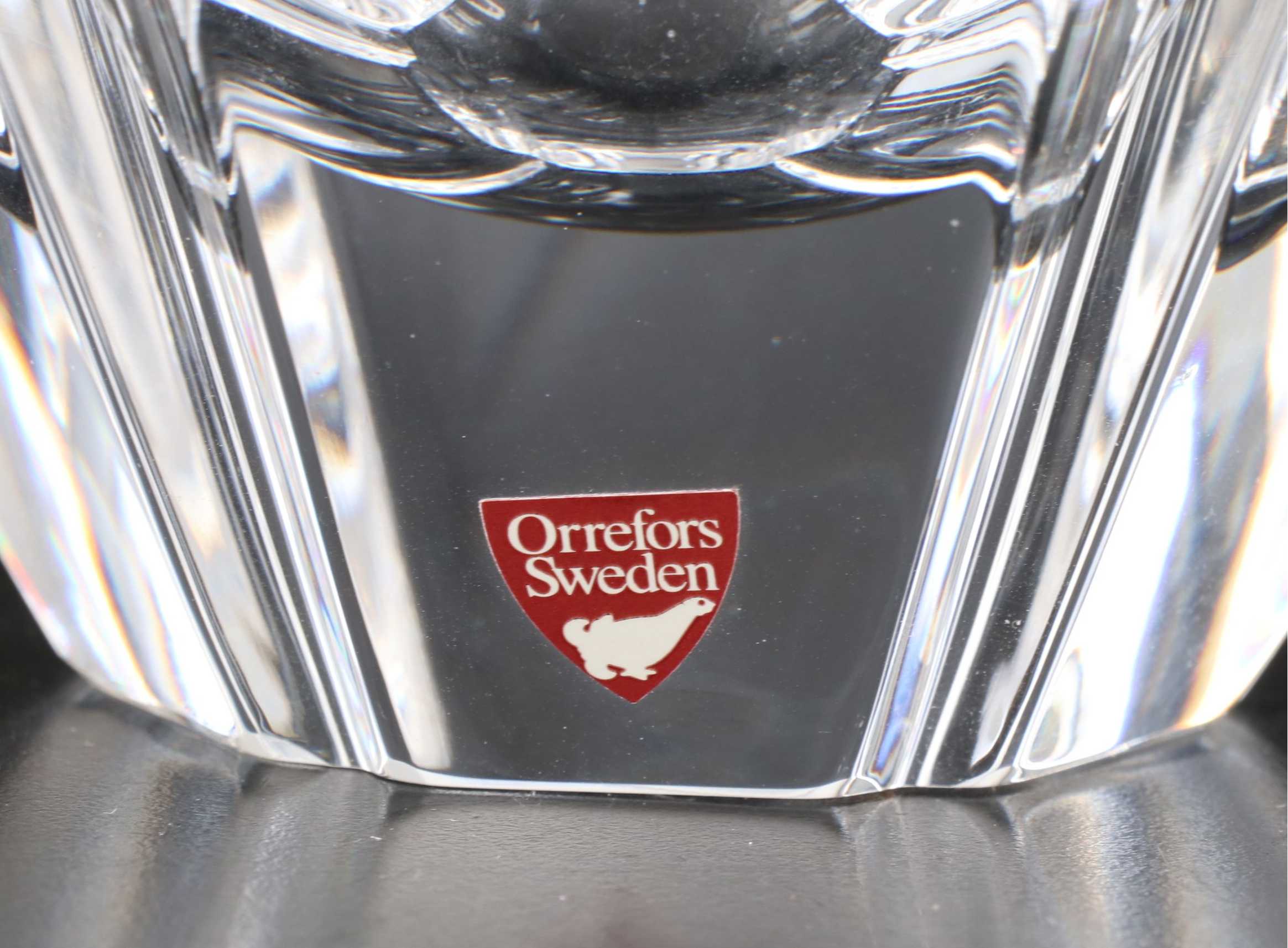 Lars Hellsten for Orrefors "Orion" Round Crystal Bowls