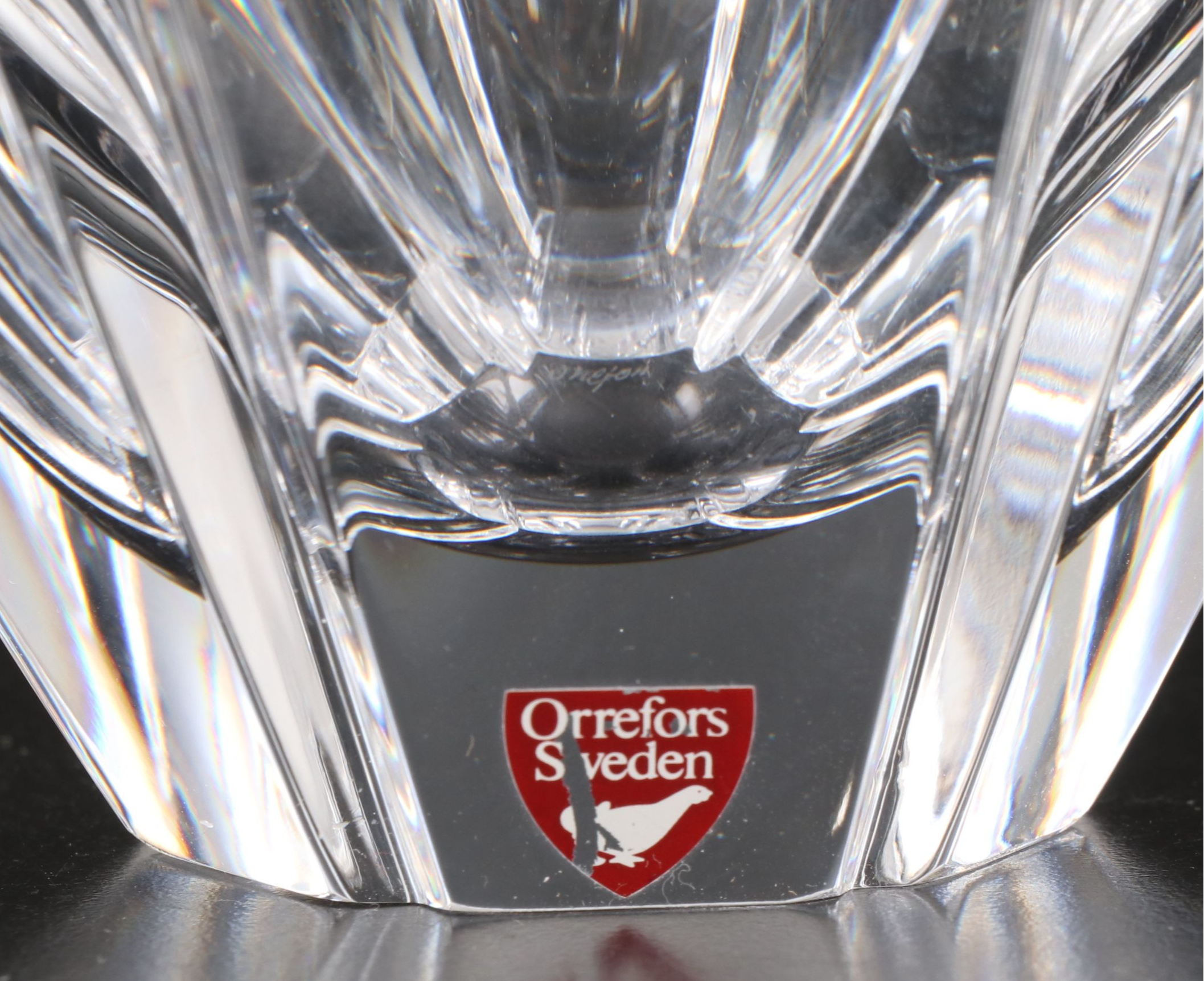 Lars Hellsten for Orrefors "Orion" Round Crystal Bowls