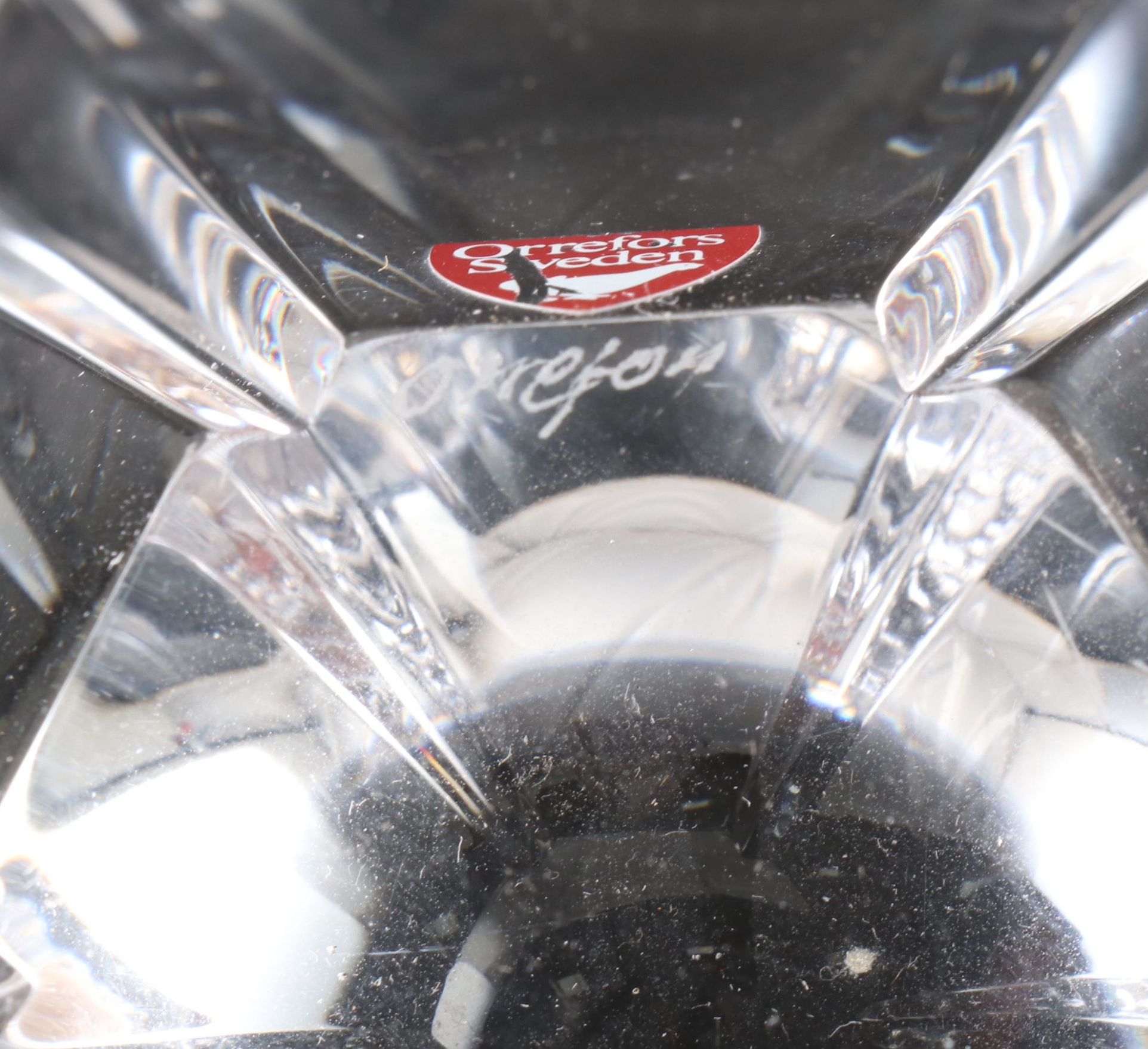 Lars Hellsten for Orrefors "Orion" Round Crystal Bowls