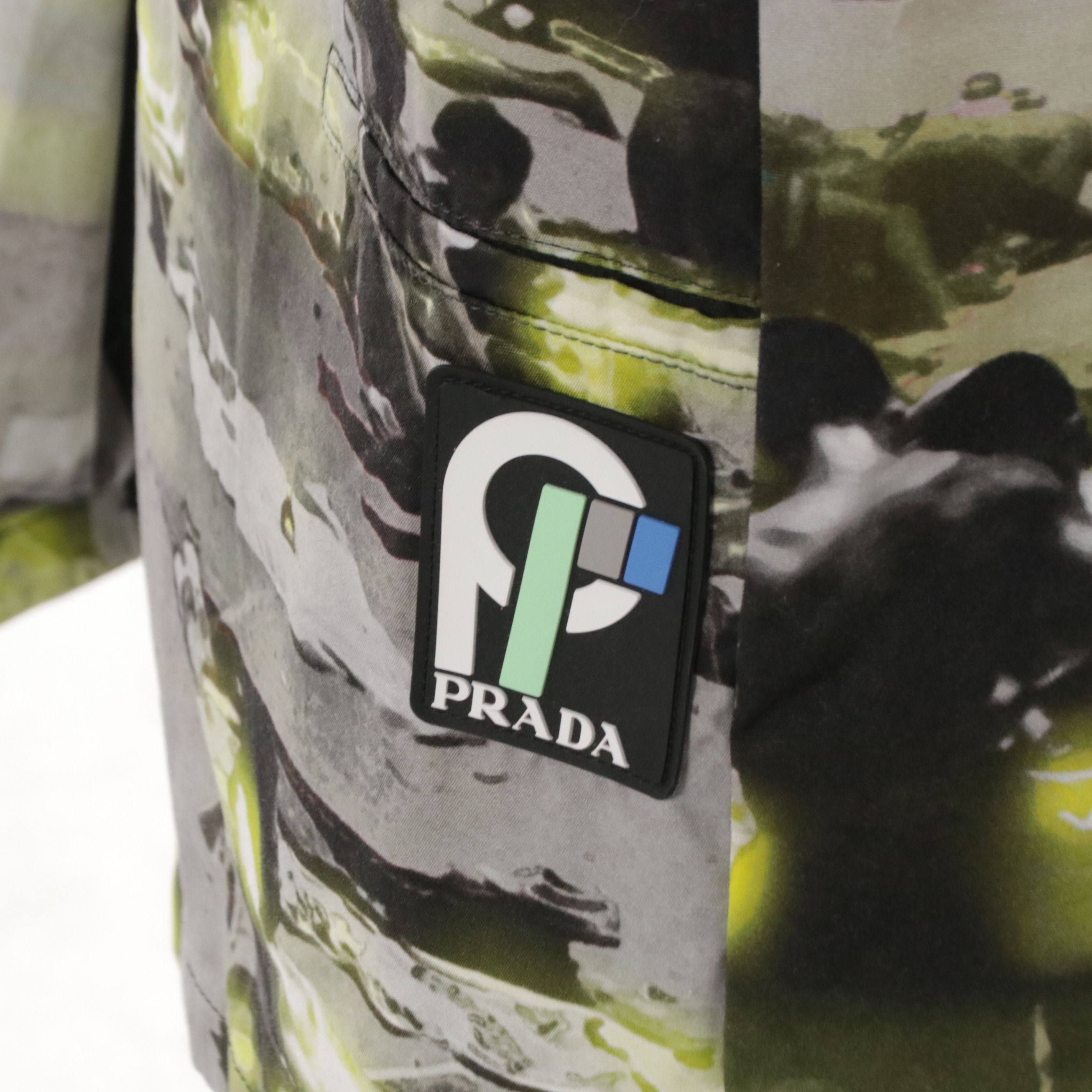 Prada PF 18 Beach Scene Print Wrap Skirt