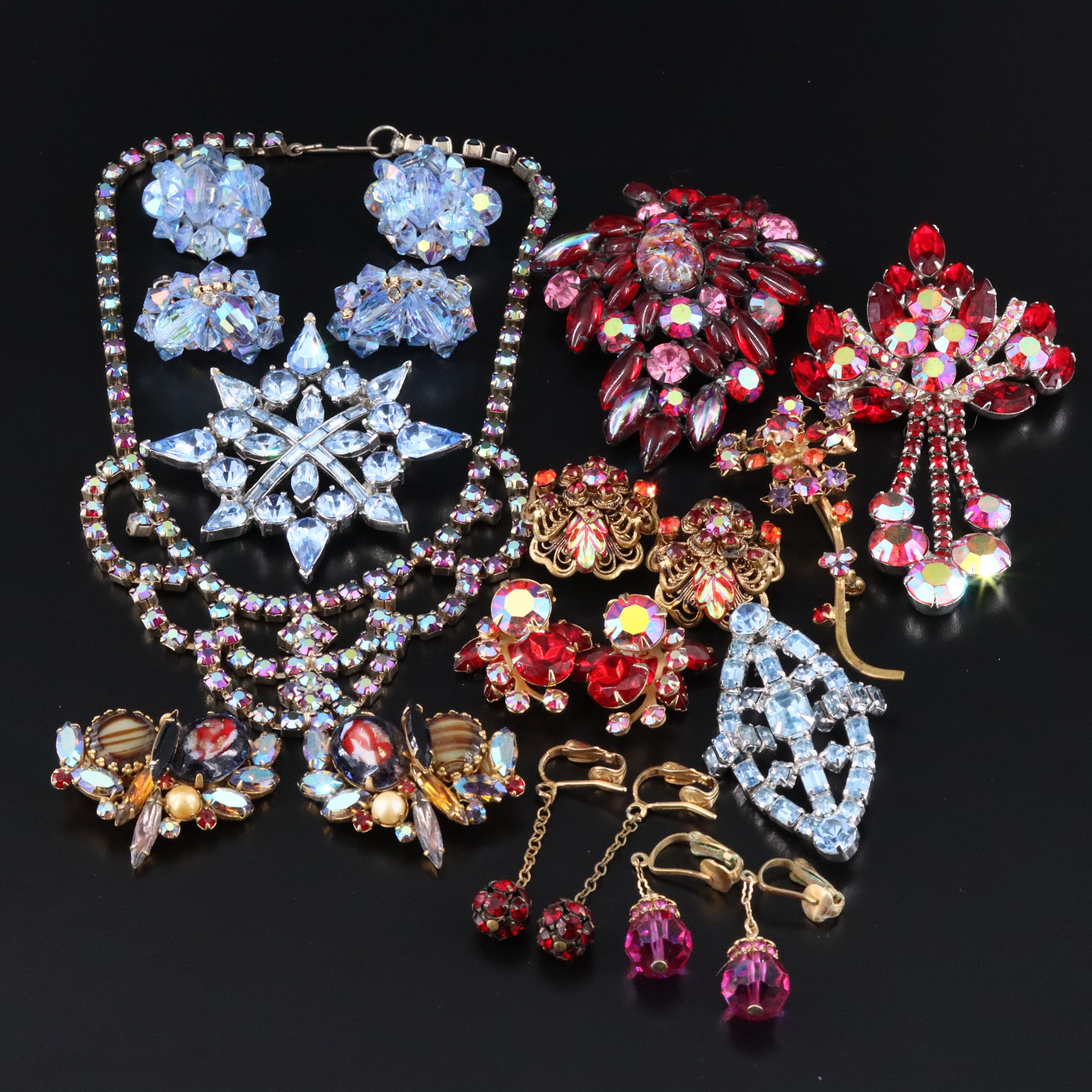 DeLizza & Elster Juliana and Alice Caviness ft. in Rhinestone Jewelry