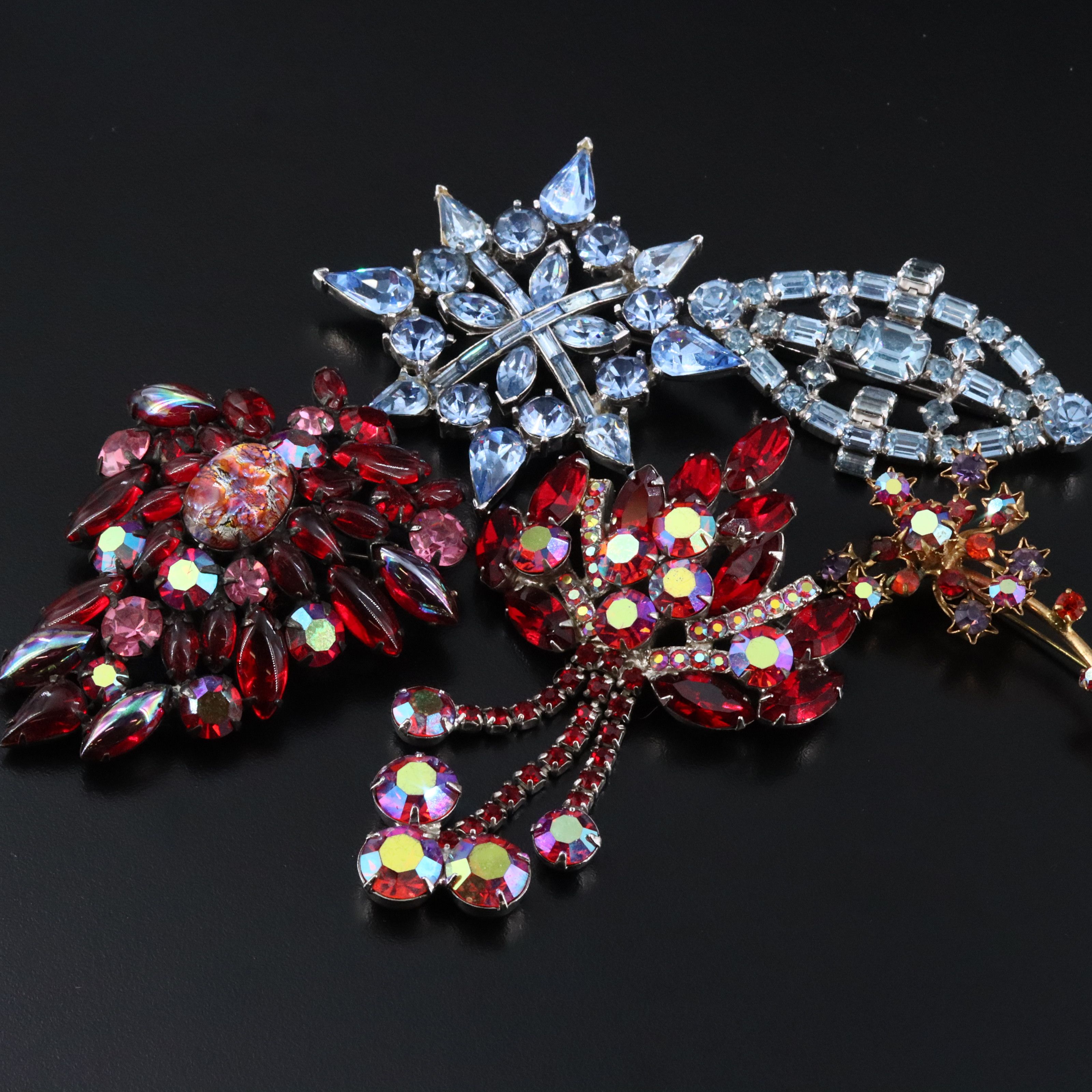 DeLizza & Elster Juliana and Alice Caviness ft. in Rhinestone Jewelry